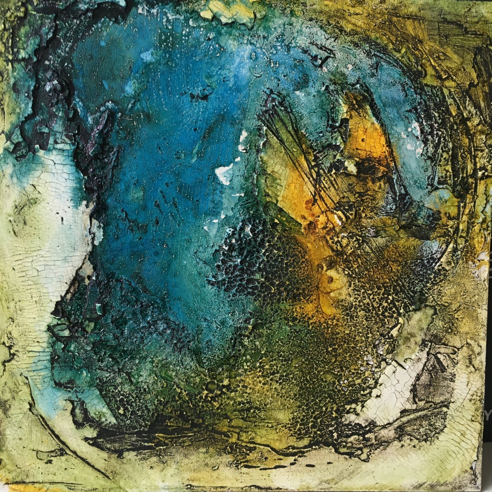 Faun III – Mischtechnik, 2017 (15x15cm) Faun III – Mischtechnik, 2017 (15x15cm)