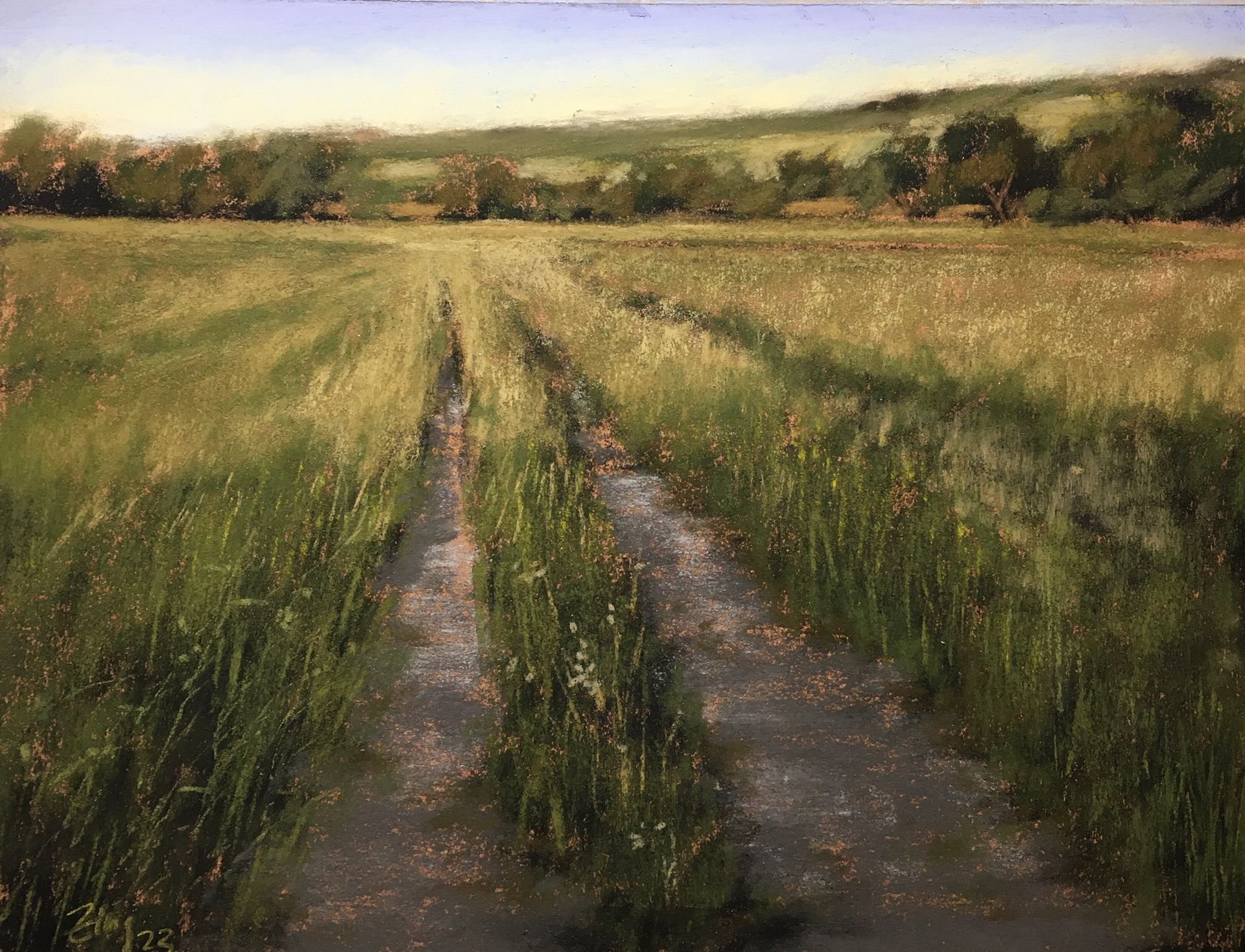 Durch die Felder - Pastell, 25x32cm (2023) Durch die Felder - Pastell, 25x32cm (2023)