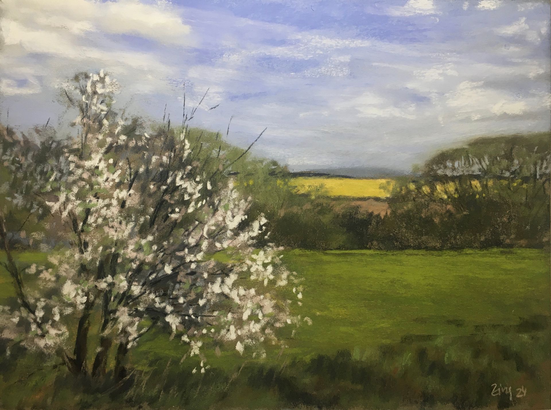 Frühling - Pastell, 30x40cm (2024) Frühling - Pastell, 30x40cm (2024)