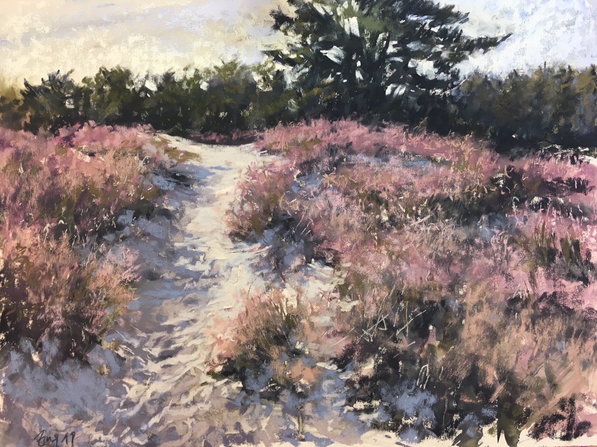 Heide - Pastell, 30x40cm (2019) Heide - Pastell, 30x40cm (2019)