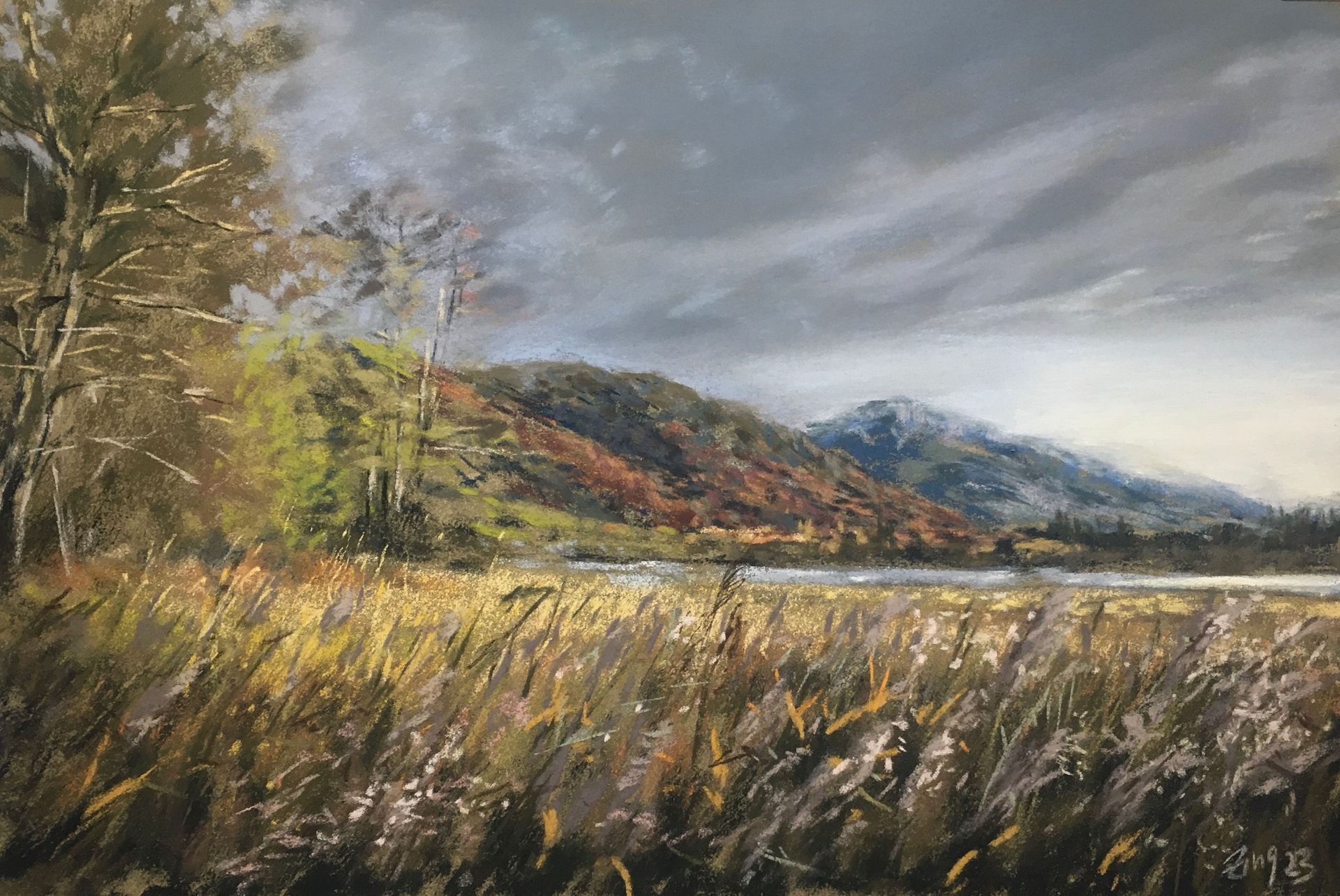 Herbst am See - Pastell, 27x40cm (2023) Herbst am See - Pastell, 27x40cm (2023)