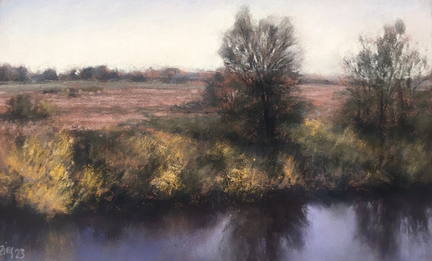 Über dem Moor - Pastell, 30x50cm (2023) Über dem Moor - Pastell, 30x50cm (2023)