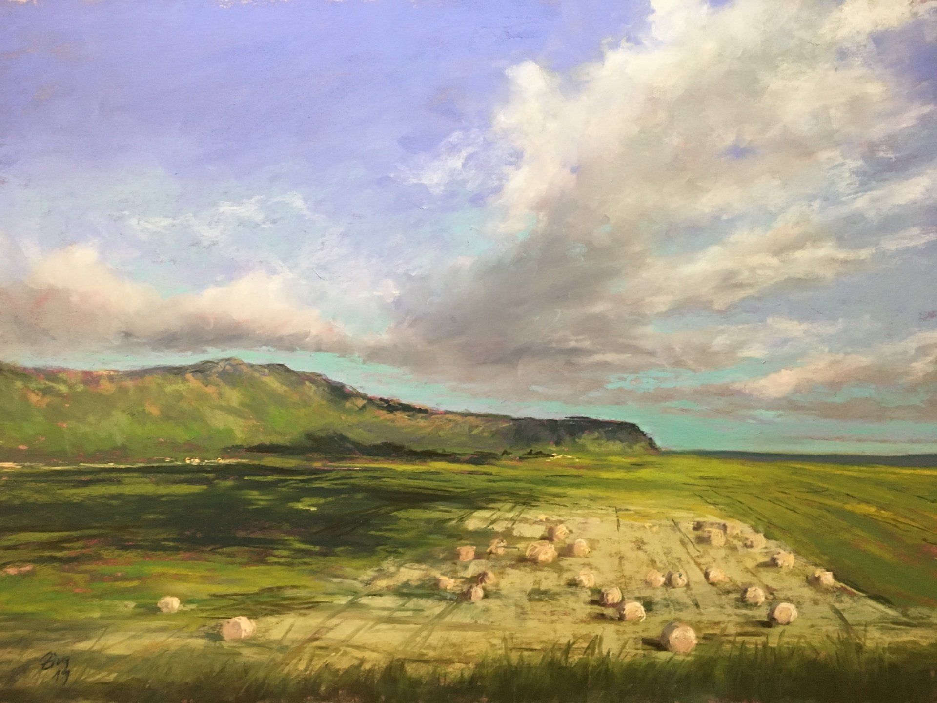 Himmel über Island - Pastell, 45x60cm (2019)