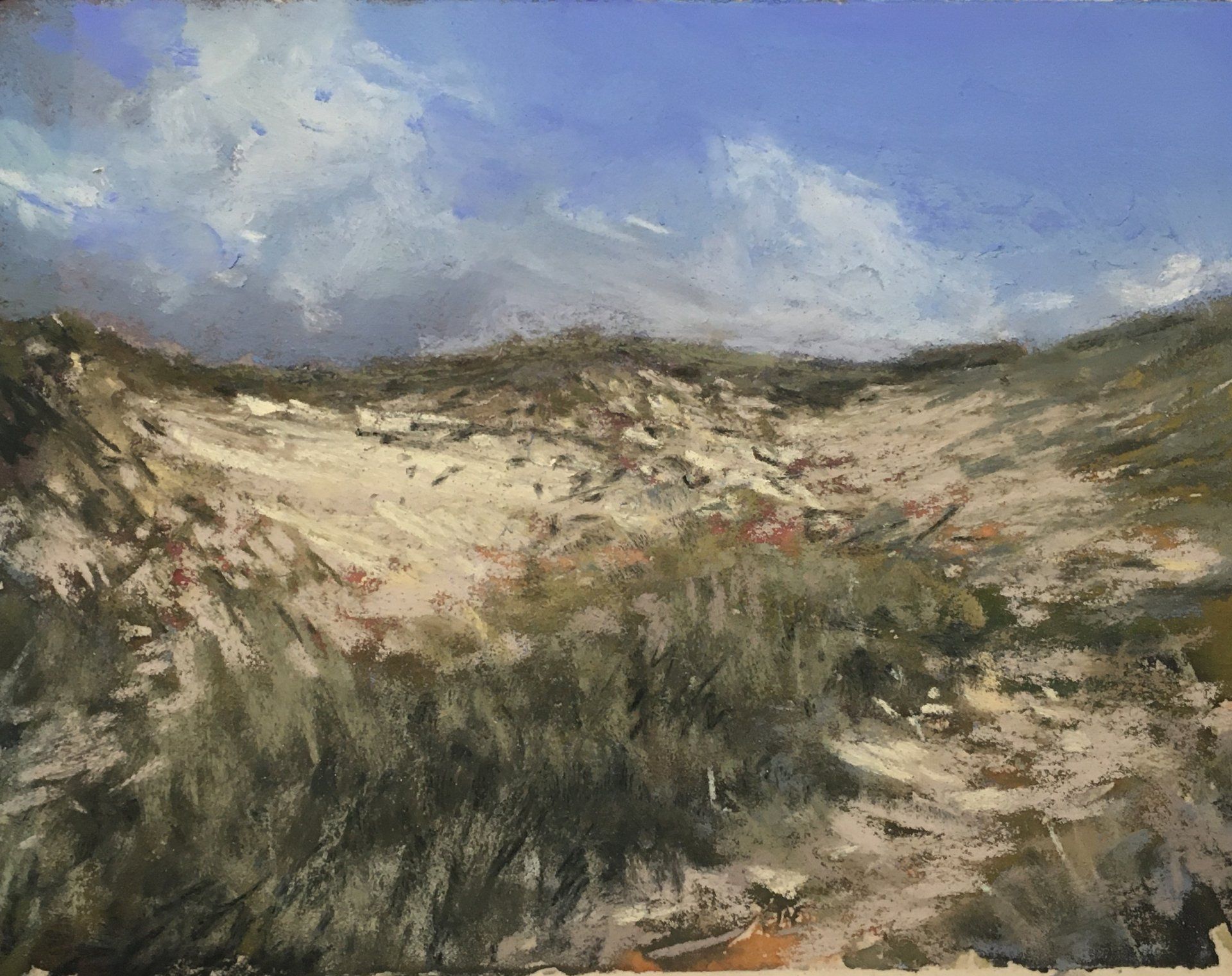 Hinter der Düne - Pastell, 15x20cm Hinter der Düne - Pastell, 15x20cm