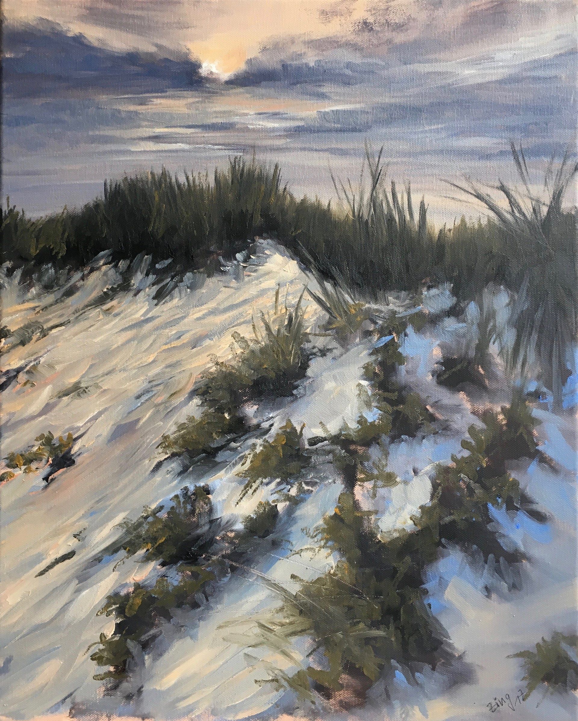 Hohe Düne - Öl, 2017 (50x40cm) Hohe Düne - Öl, 2017 (50x40cm)