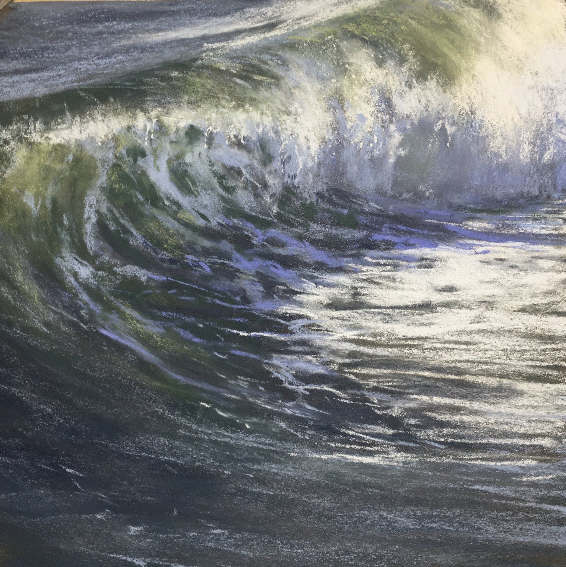 Welle - Pastell, 30x30cm (2022) Welle - Pastell, 30x30cm (2022)