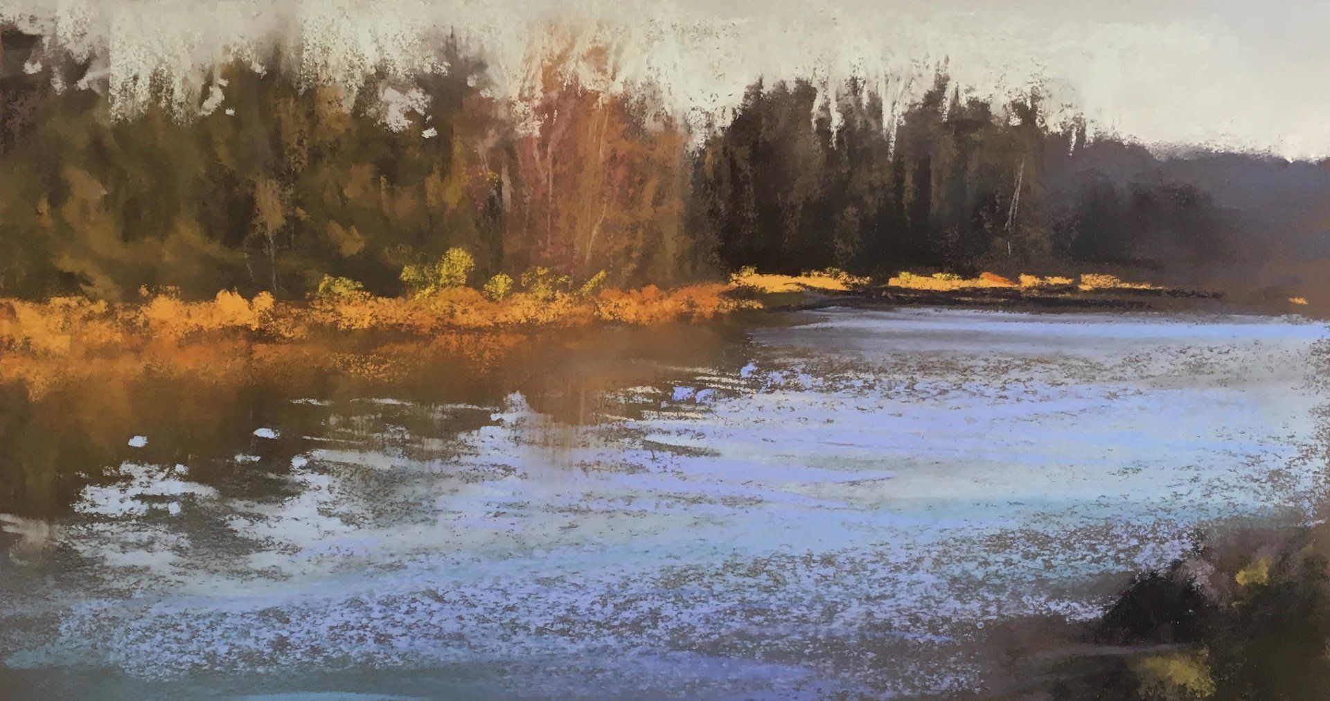 Oderteich - Pastell, 15x30cm (2020) Oderteich - Pastell, 15x30cm (2020)