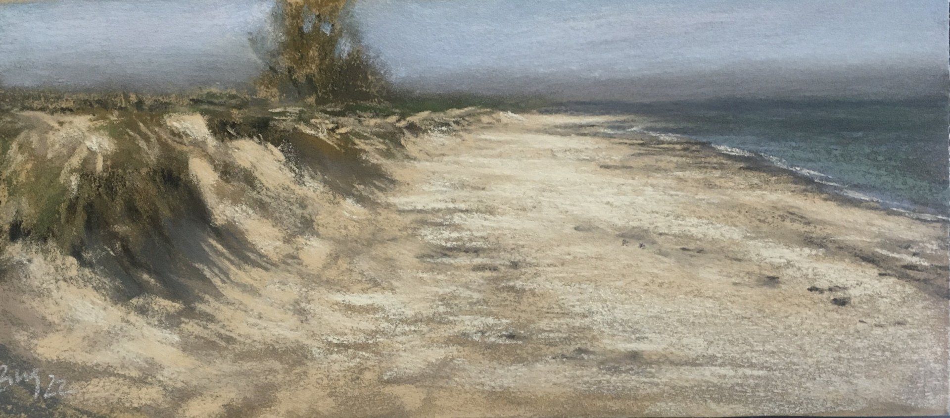 Am Weststrand Kühlungsborn - Pastell Pleinair Skizze (2022) Am Weststrand Kühlungsborn - Pastell Pleinair Skizze (2022)