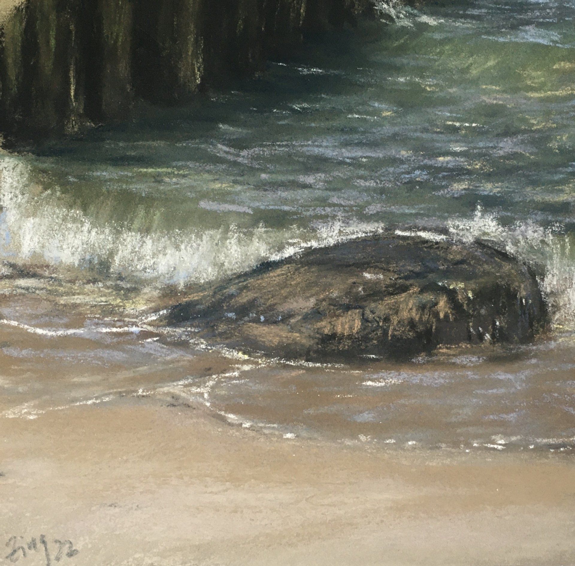 Obstacle - Pastell Pleinair Skizze, 20x20cm (2022) Obstacle - Pastell Pleinair Skizze, 20x20cm (2022)