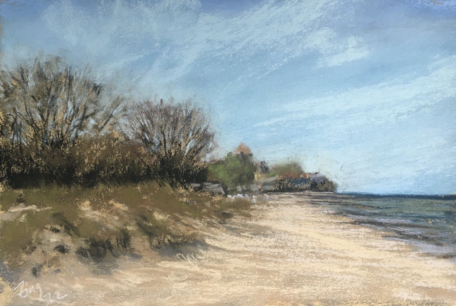 Blick nach Kühlungsborn - Pastell Pleinair Skizze, 20x30cm (2022) Blick nach Kühlungsborn - Pastell Pleinair Skizze, 20x30cm (2022)