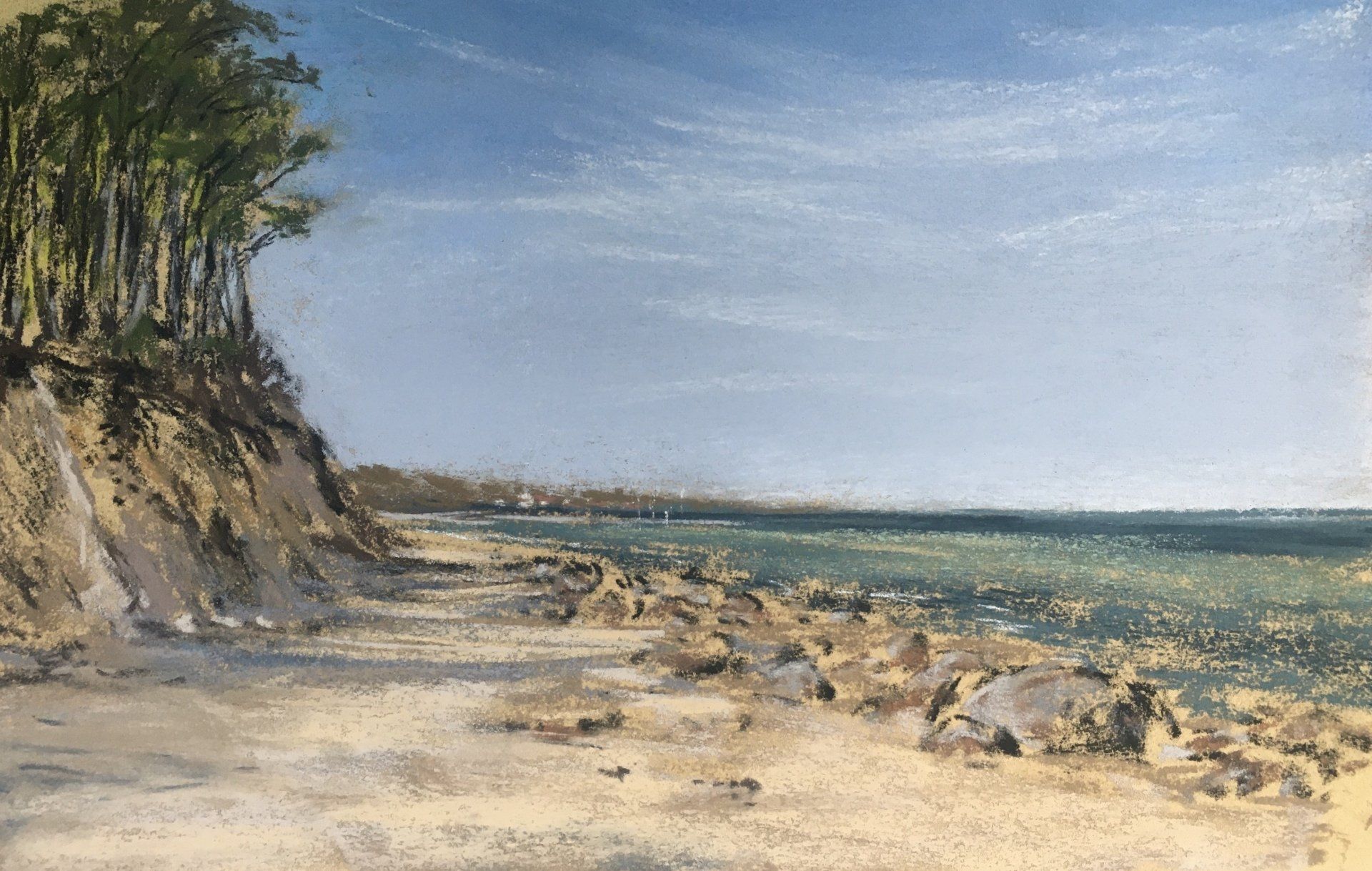 Steilküste Heiligendamm - Pastell Pleinair Skizze, 20x30cm (2022) Steilküste Heiligendamm - Pastell Pleinair Skizze, 20x30cm (2022)