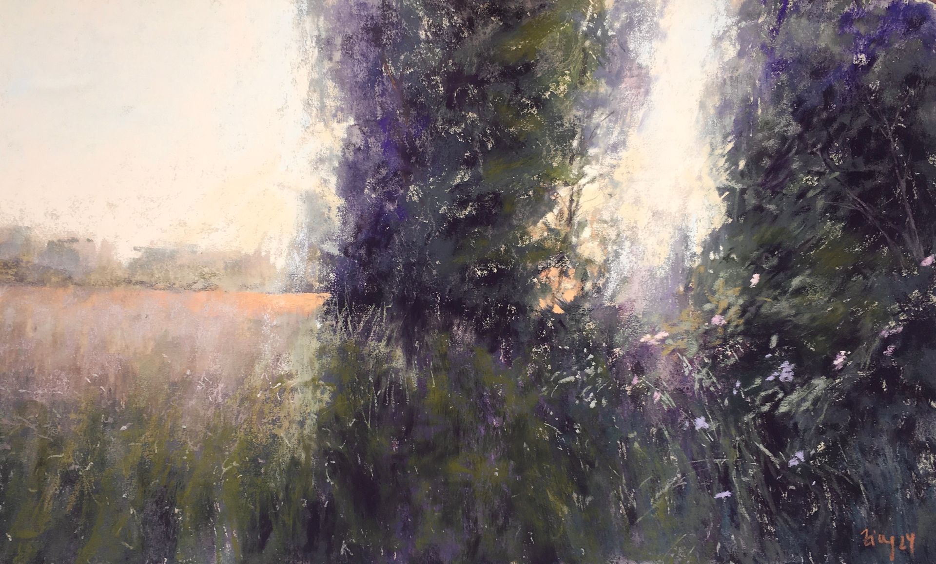 Black and whispering - Pastell, 30x50cm (2024) / unverkäuflich Black and whispering - Pastell, 30x50cm (2024) / unverkäuflich