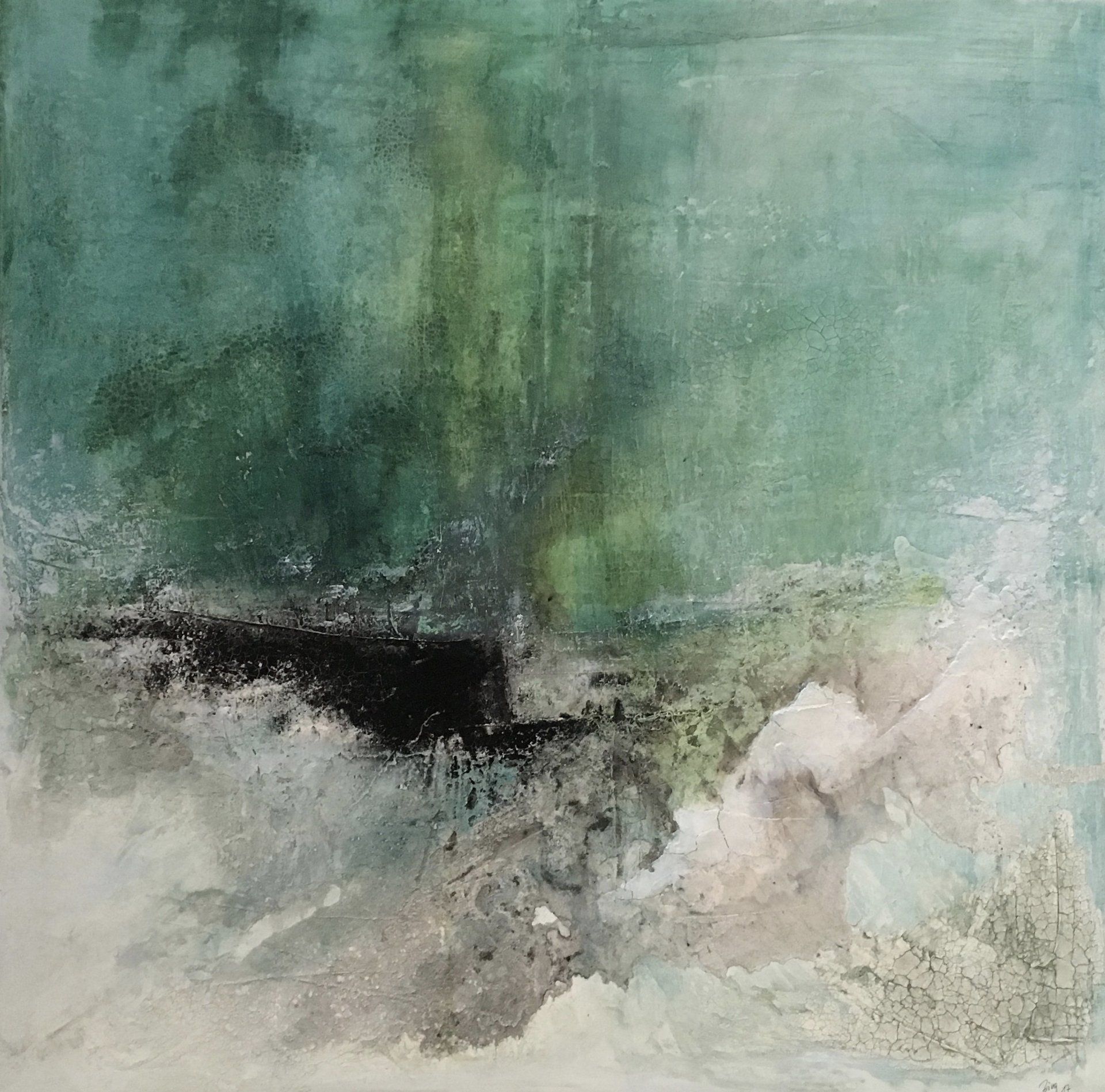 Vyk – Mischtechnik, 2017 (100 x 100 cm) Vyk – Mischtechnik, 2017 (100 x 100 cm)