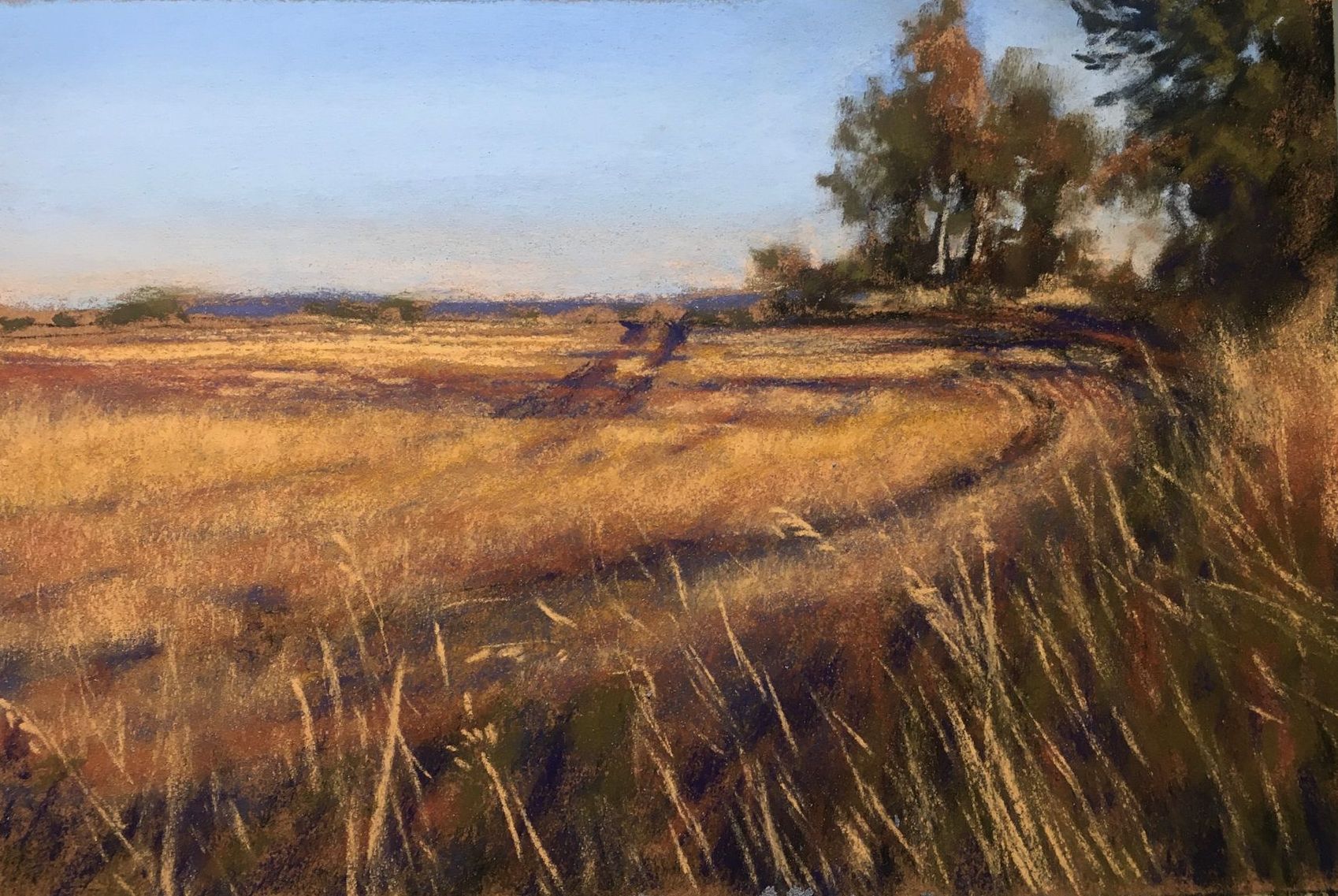 Am Feldrand - Pastell, ca. 25x32cm (2024) Am Feldrand - Pastell, ca. 25x32cm (2024)