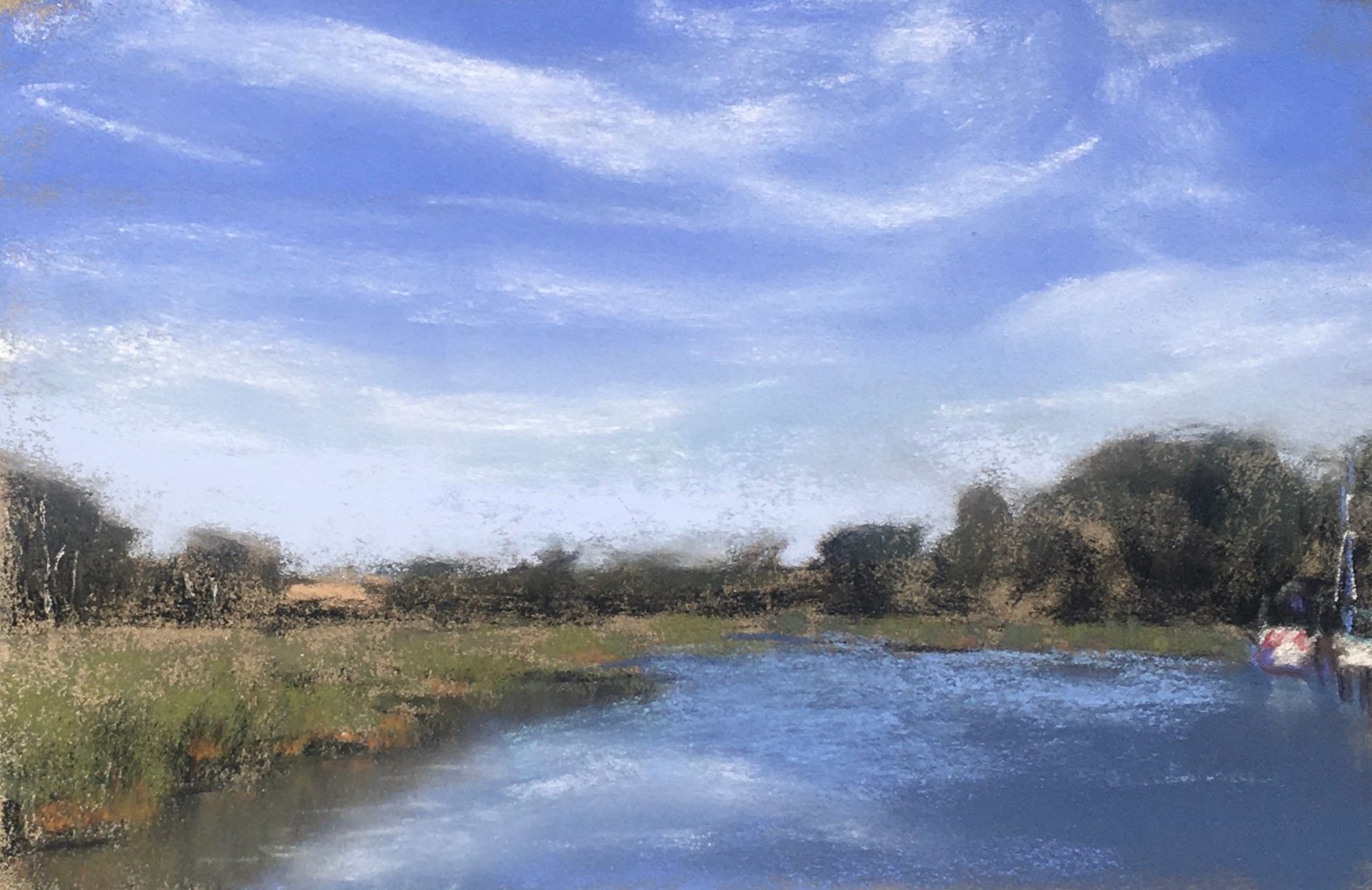 Prerow Strom - Pastell Pleinair Skizze, 20x30cm (2024) Prerow Strom - Pastell Pleinair Skizze, 20x30cm (2024)