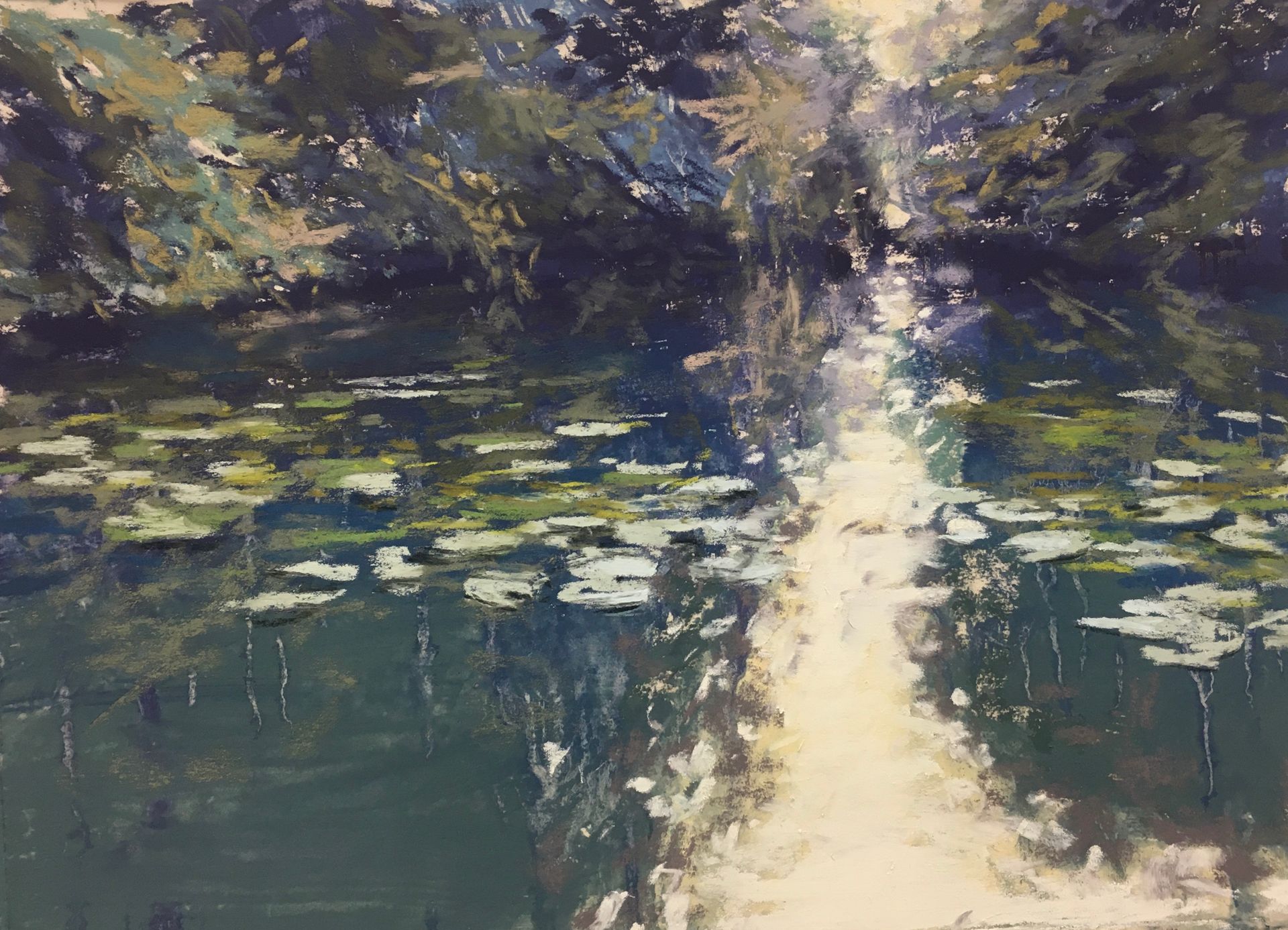 Thinking of Monet - Pastell, ca. 30x40cm (2024) Thinking of Monet - Pastell, ca. 30x40cm (2024)