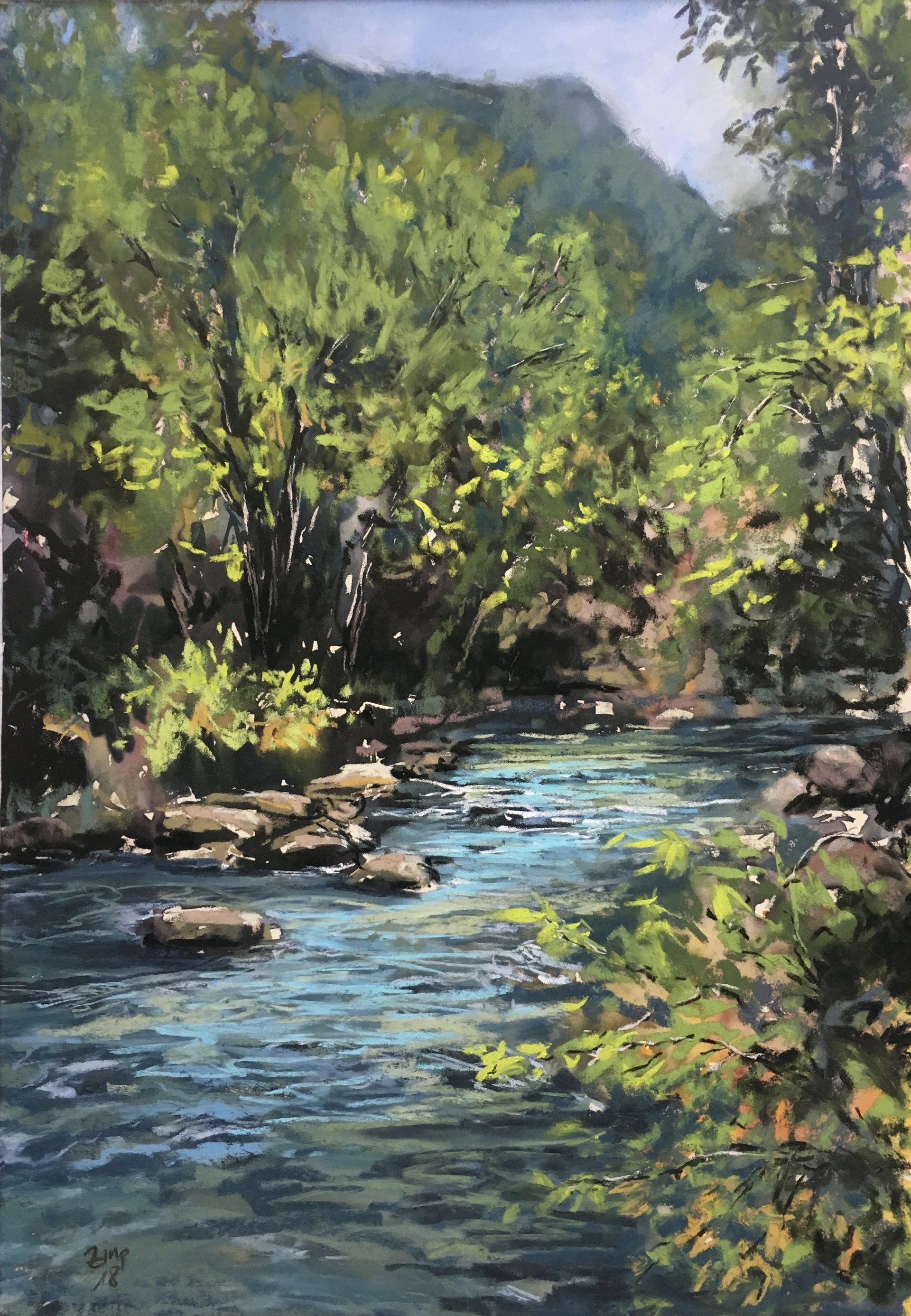 Shades of Green - Pastell, 50x35cm (2018) Shades of Green - Pastell, 50x35cm (2018)