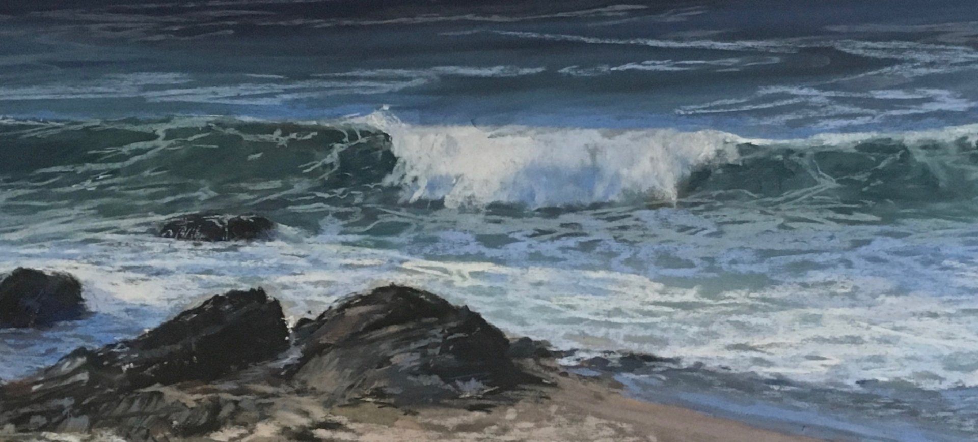 Rolling - Pastell, 30x90cm (2019)