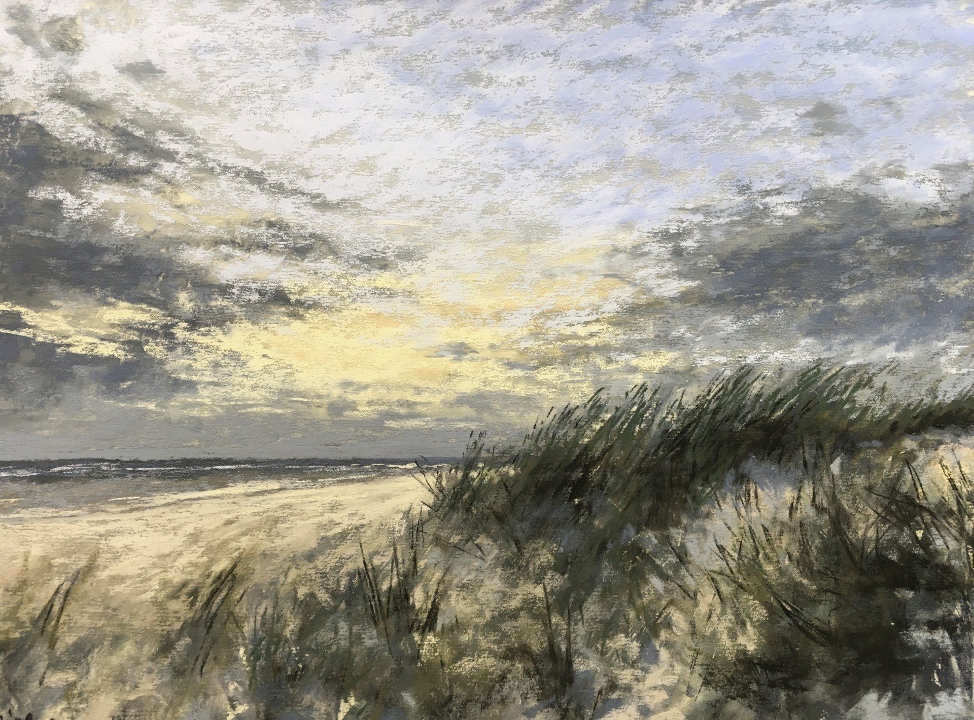Abend auf Langeoog - Pastell, 30x40cm (2019) Abend auf Langeoog - Pastell, 30x40cm (2019)