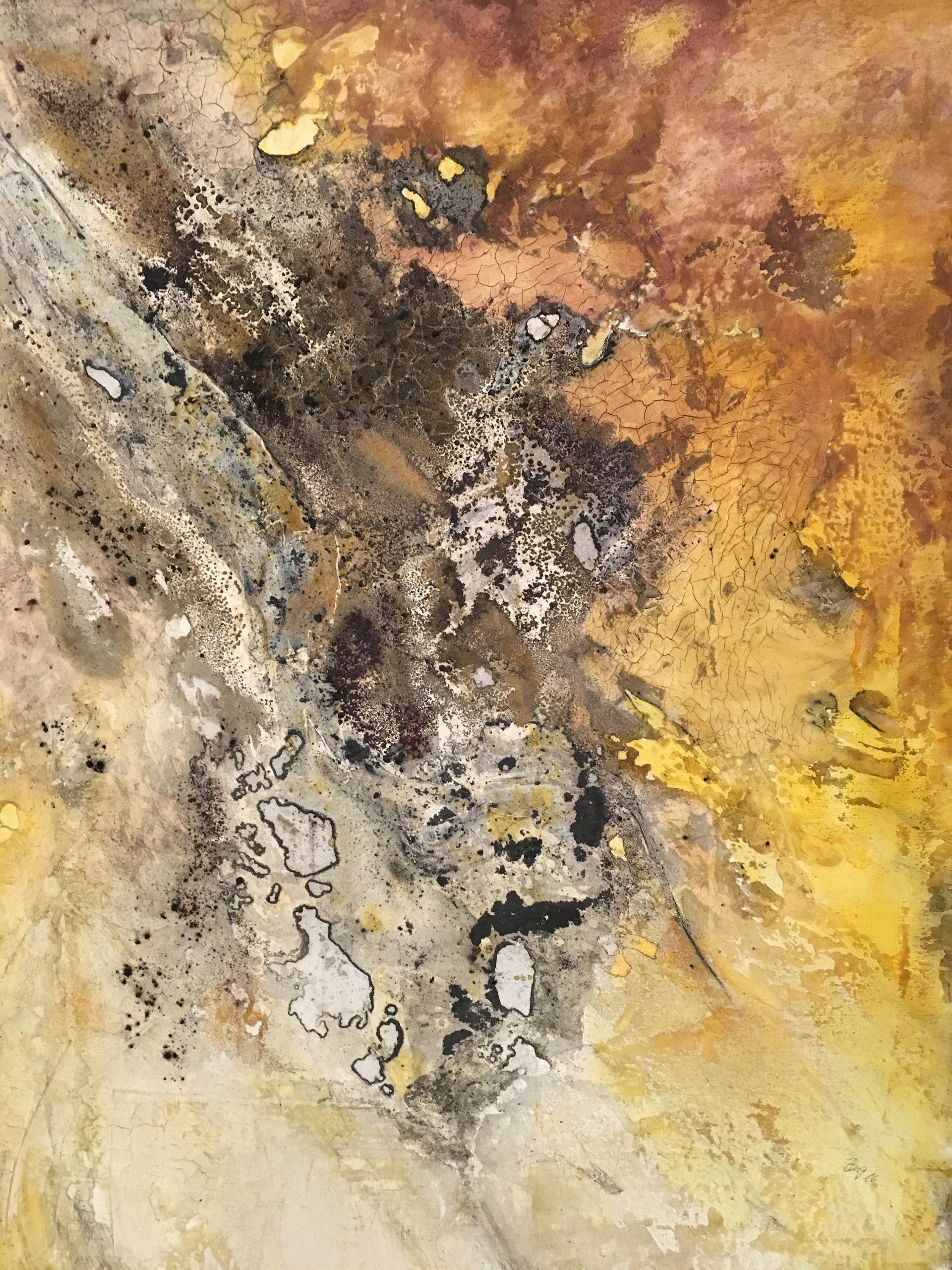 Feuer und Eis - Mischtechnik, 2016 (80 x 100 cm)