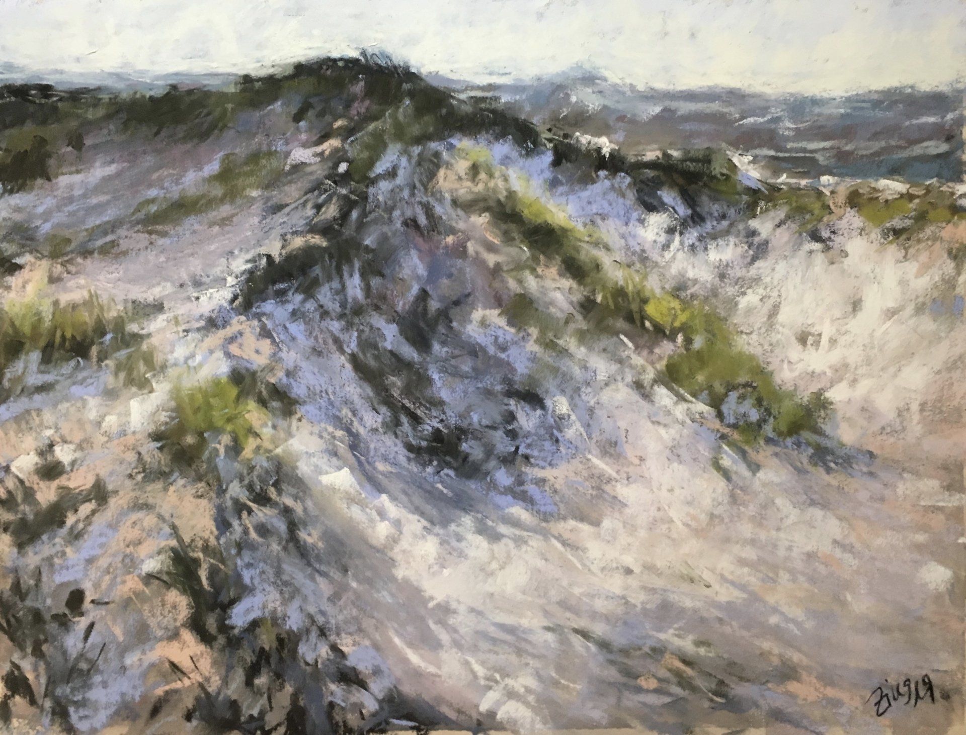 Dünental - Pastell, 30x40cm (2019) Dünental - Pastell, 30x40cm (2019)