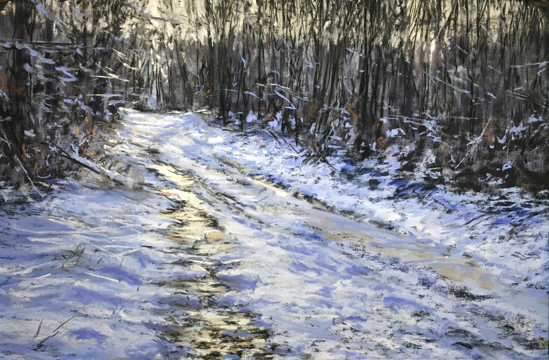 Winterlicht - Pastell, 25x30cm (2021)