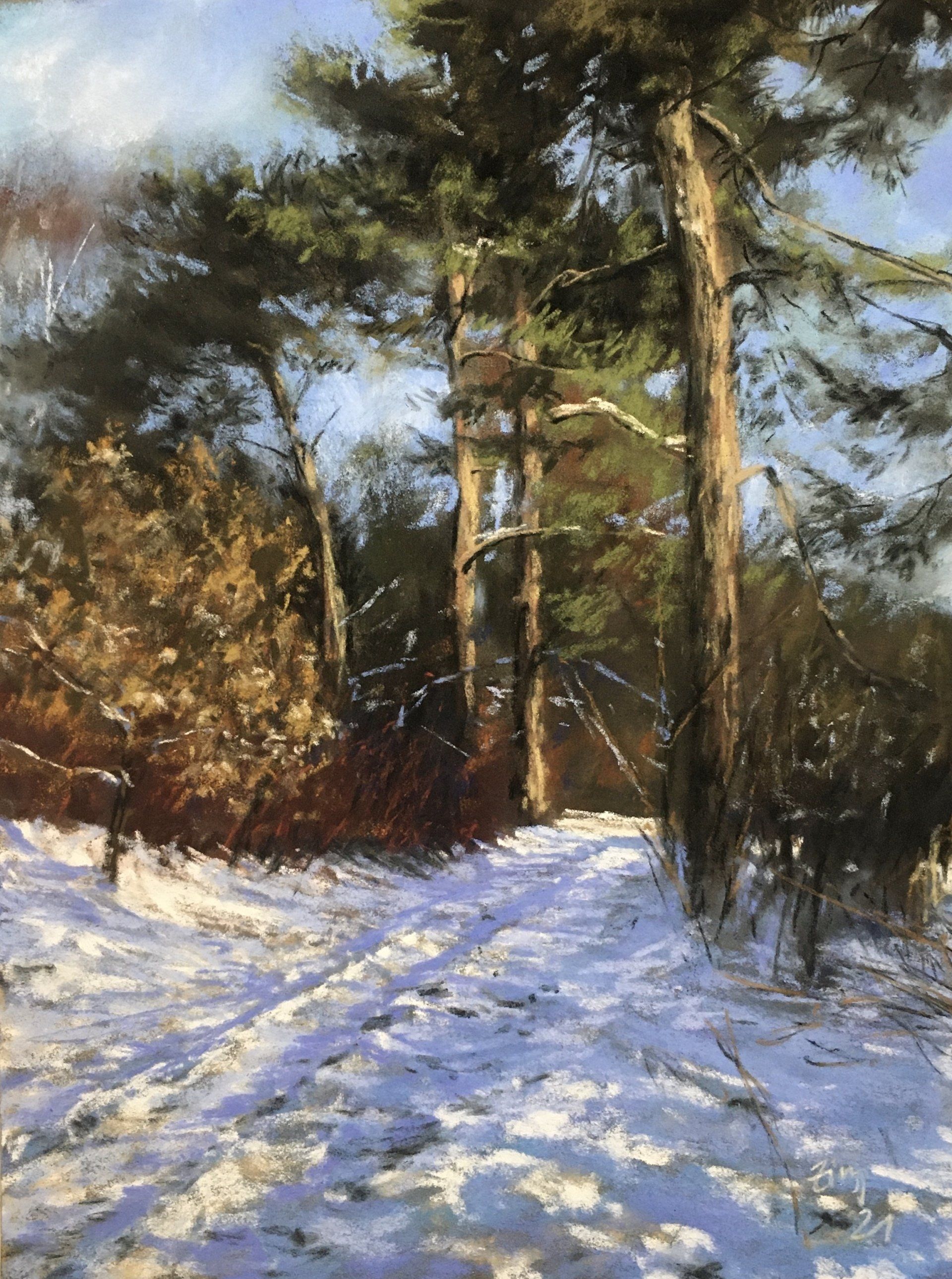 Wintersonne - Pastell, 30x20cm (2021) Wintersonne - Pastell, 30x20cm (2021)