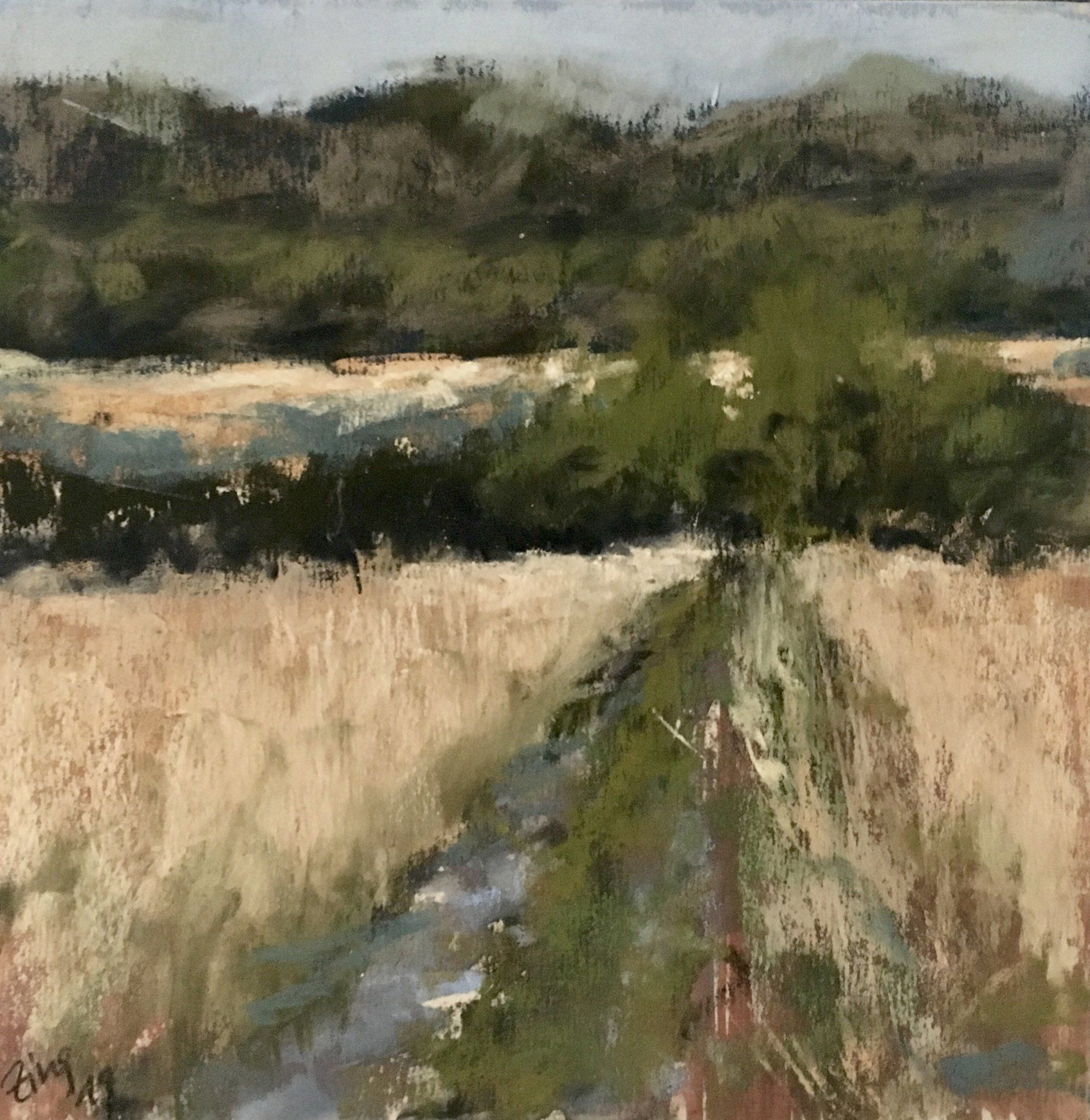 Felder II - Plein Air Skizze, Pastell, 20x20cm (2019) Felder II - Plein Air Skizze, Pastell, 20x20cm (2019)