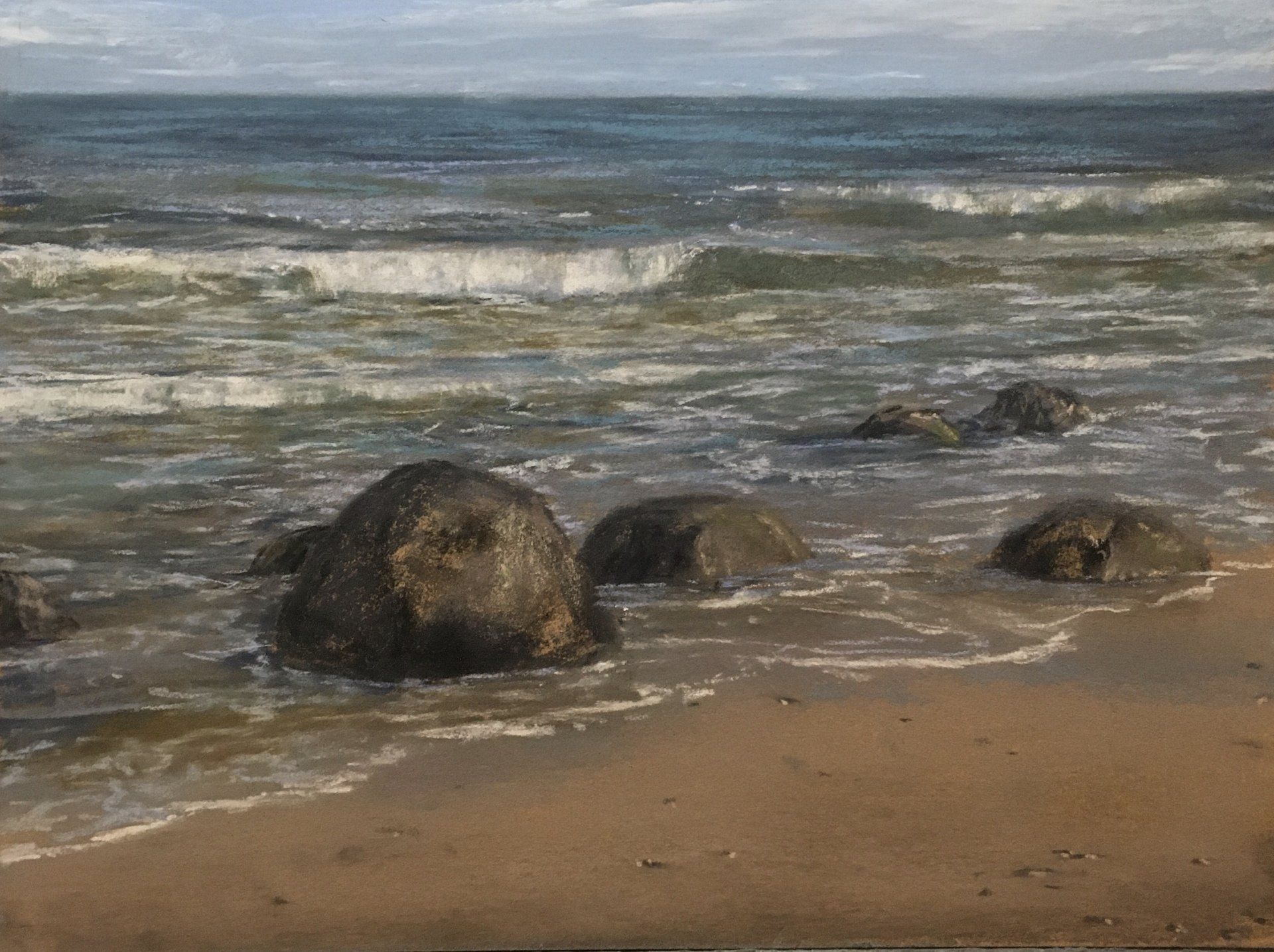 In flachem Wasser - Pastell, 30x40cm (2022) In flachem Wasser - Pastell, 30x40cm (2022)