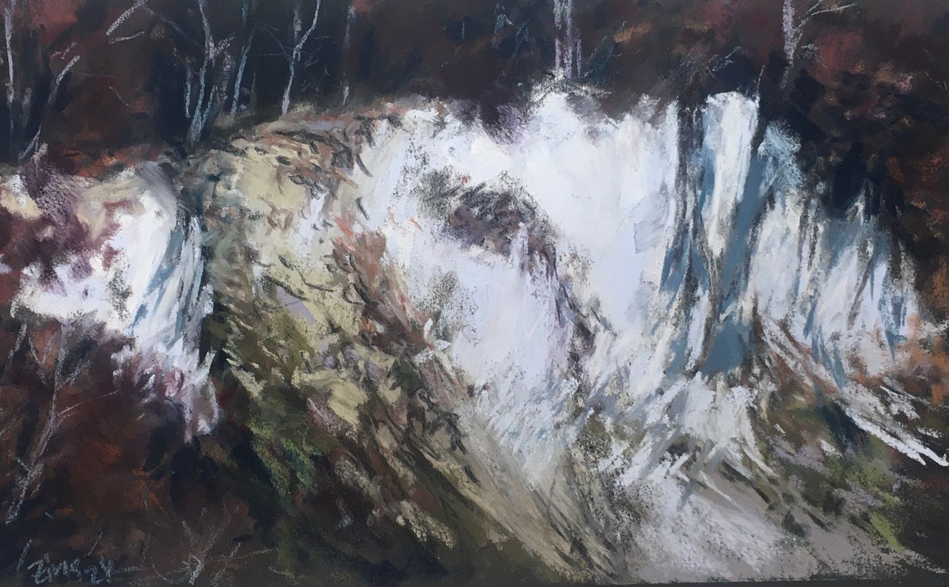 Kreidefelsen - Pastell, 14x24cm (2024) Kreidefelsen - Pastell, 14x24cm (2024)