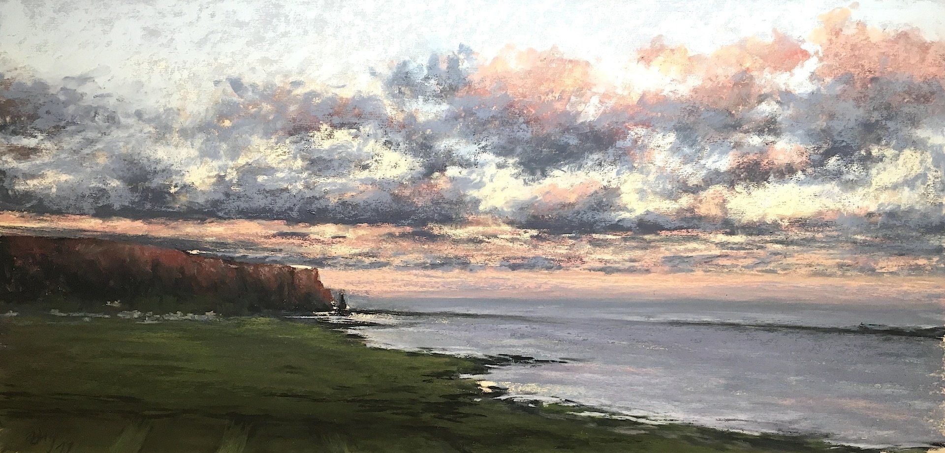 Die lange Nacht - Pastell, 30x60cm (2019) Die lange Nacht - Pastell, 30x60cm (2019)