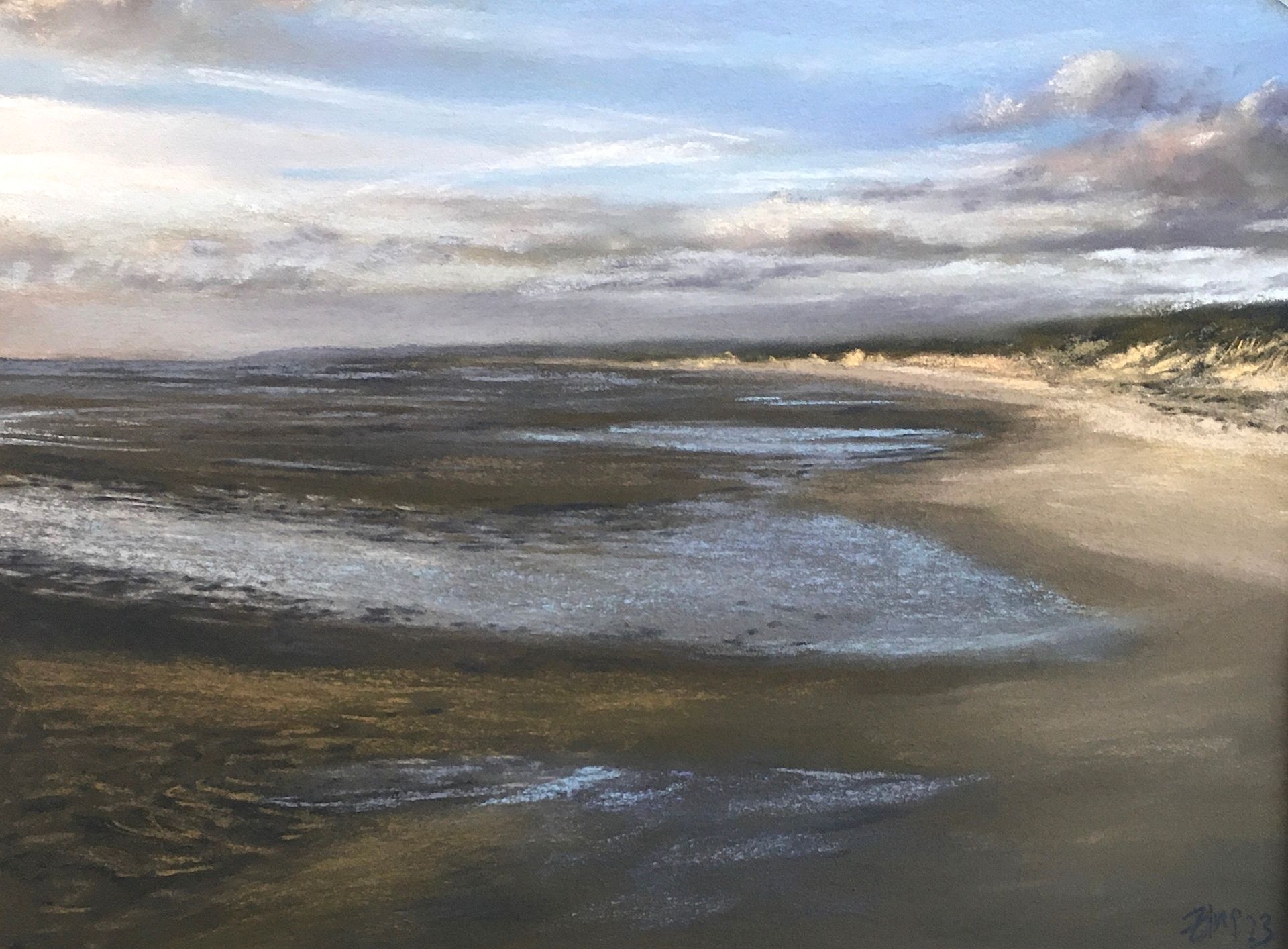 Morgen an der Wattseite - Pastell, 30x40cm (2023 Morgen an der Wattseite - Pastell, 30x40cm (2023)