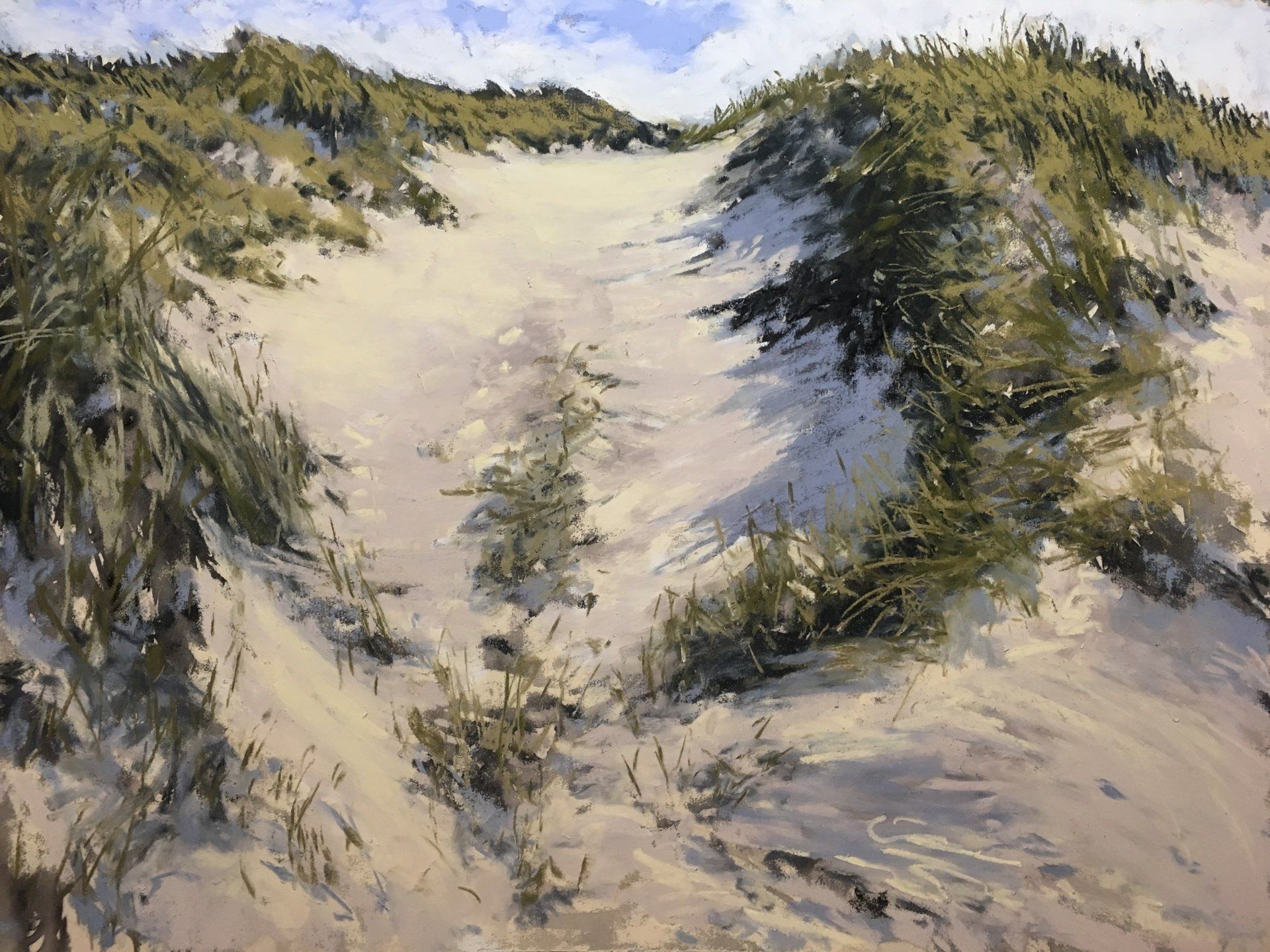 Nur mal über die Düne - Pastell, 30x40cm (2020) Nur mal über die Düne - Pastell, 30x40cm (2020)