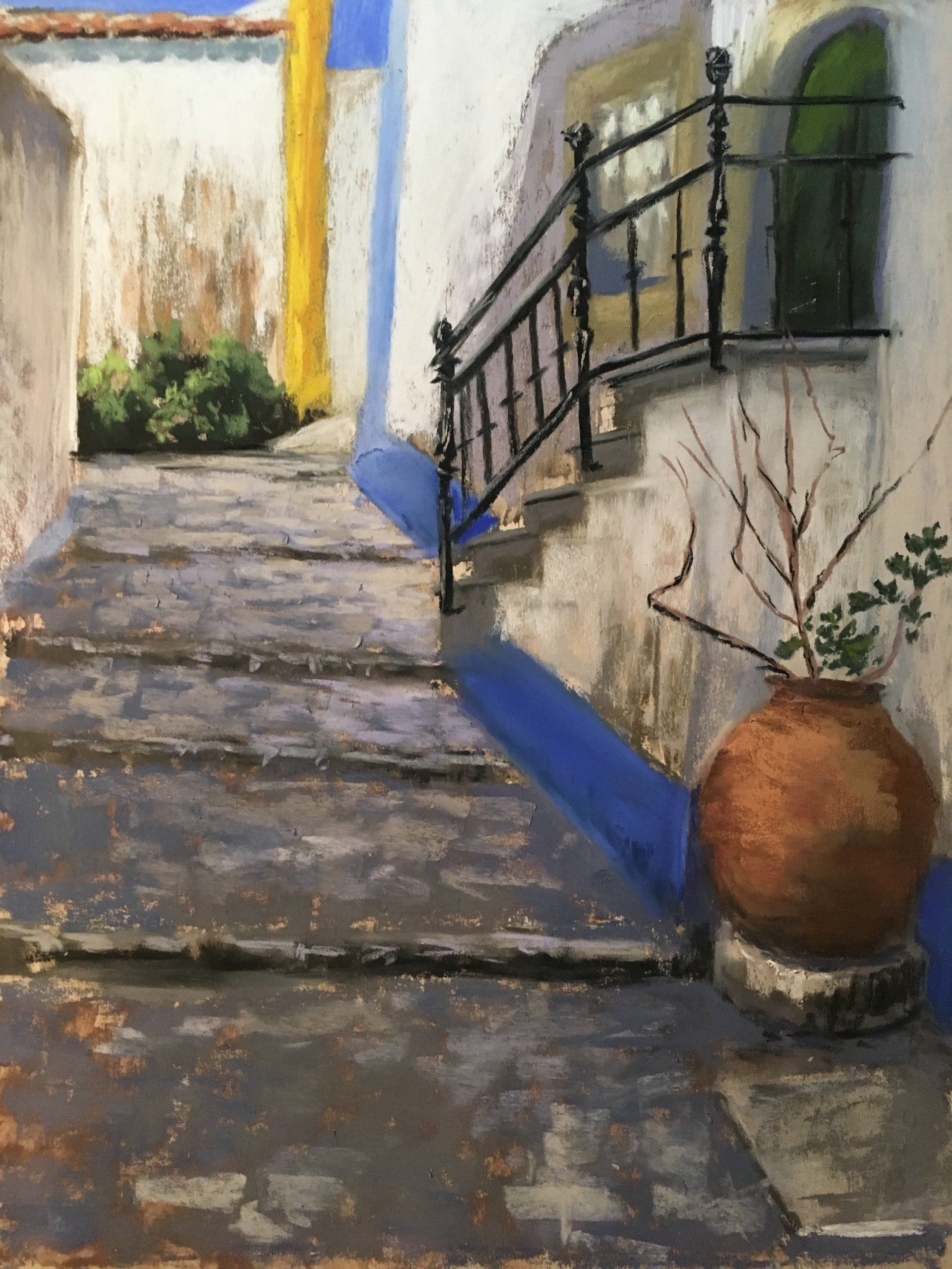 Obidos, Portugal – Pastell, 2017 (40x30cm) Obidos, Portugal – Pastell, 2017 (40x30cm)