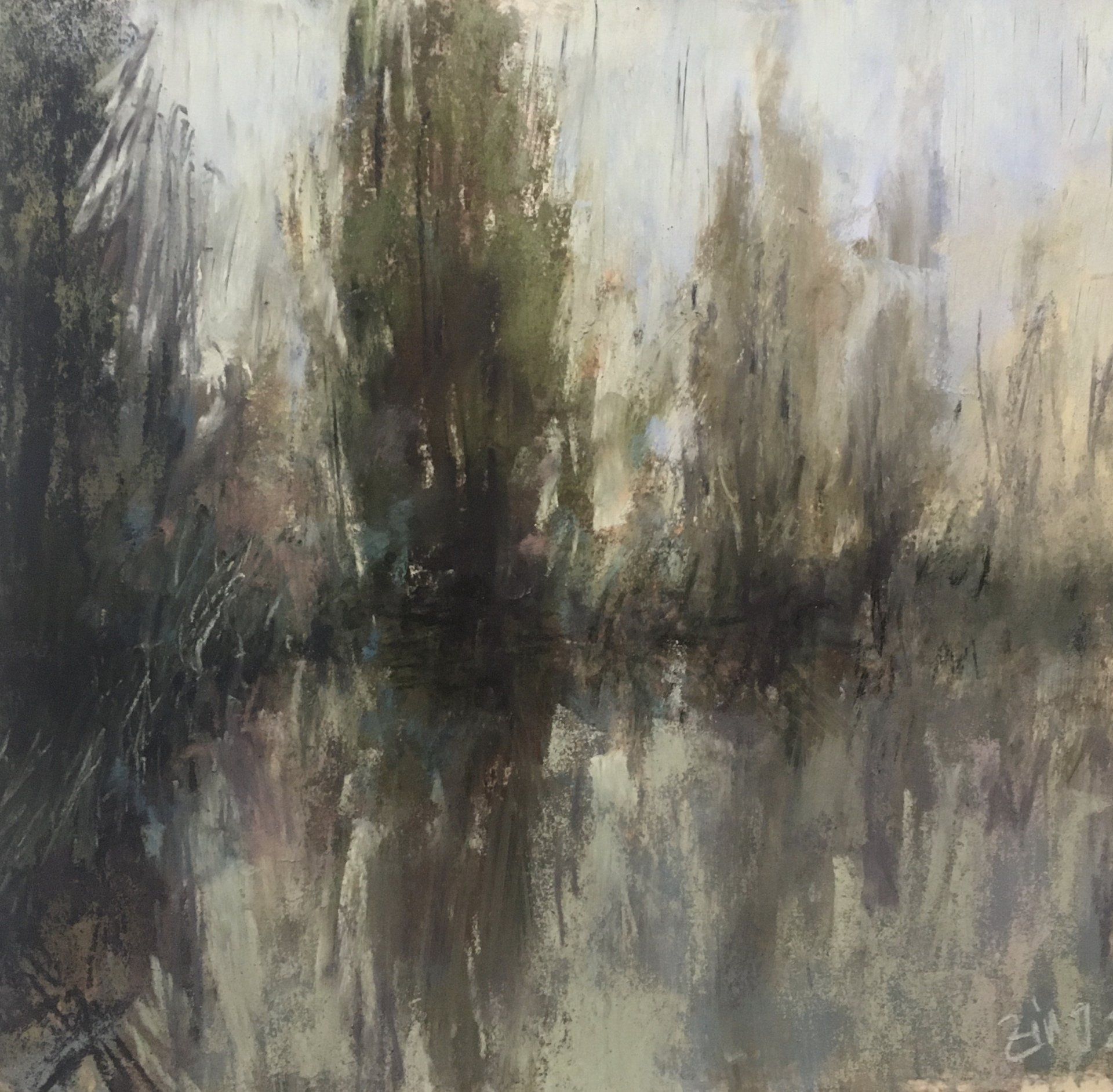 Pappeln - Pastell, 22x22cm (2021) Pappeln - Pastell, 22x22cm (2021)