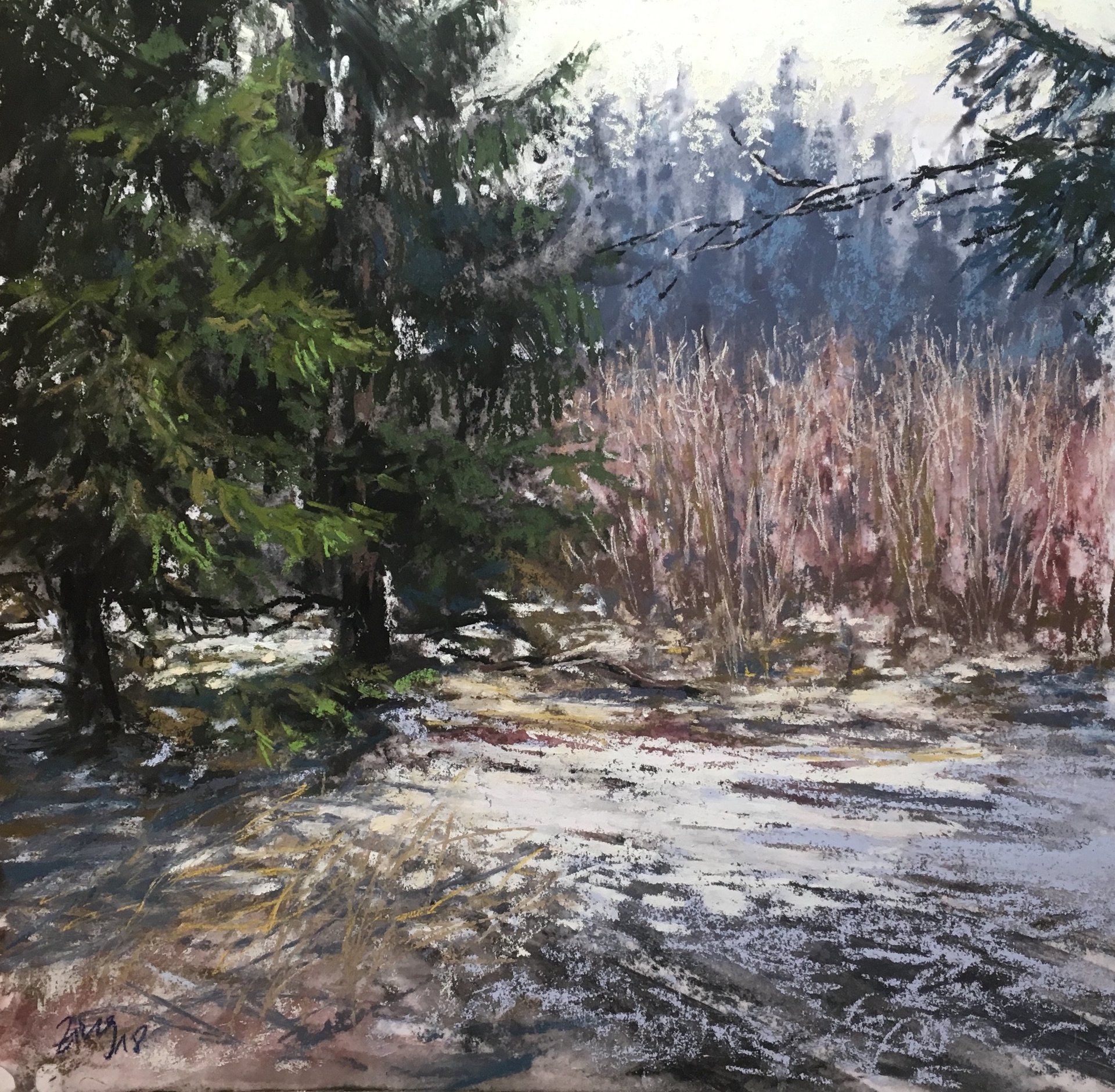 Sideways - Pastell, 30x30cm (2018) Sideways - Pastell, 30x30cm (2018)