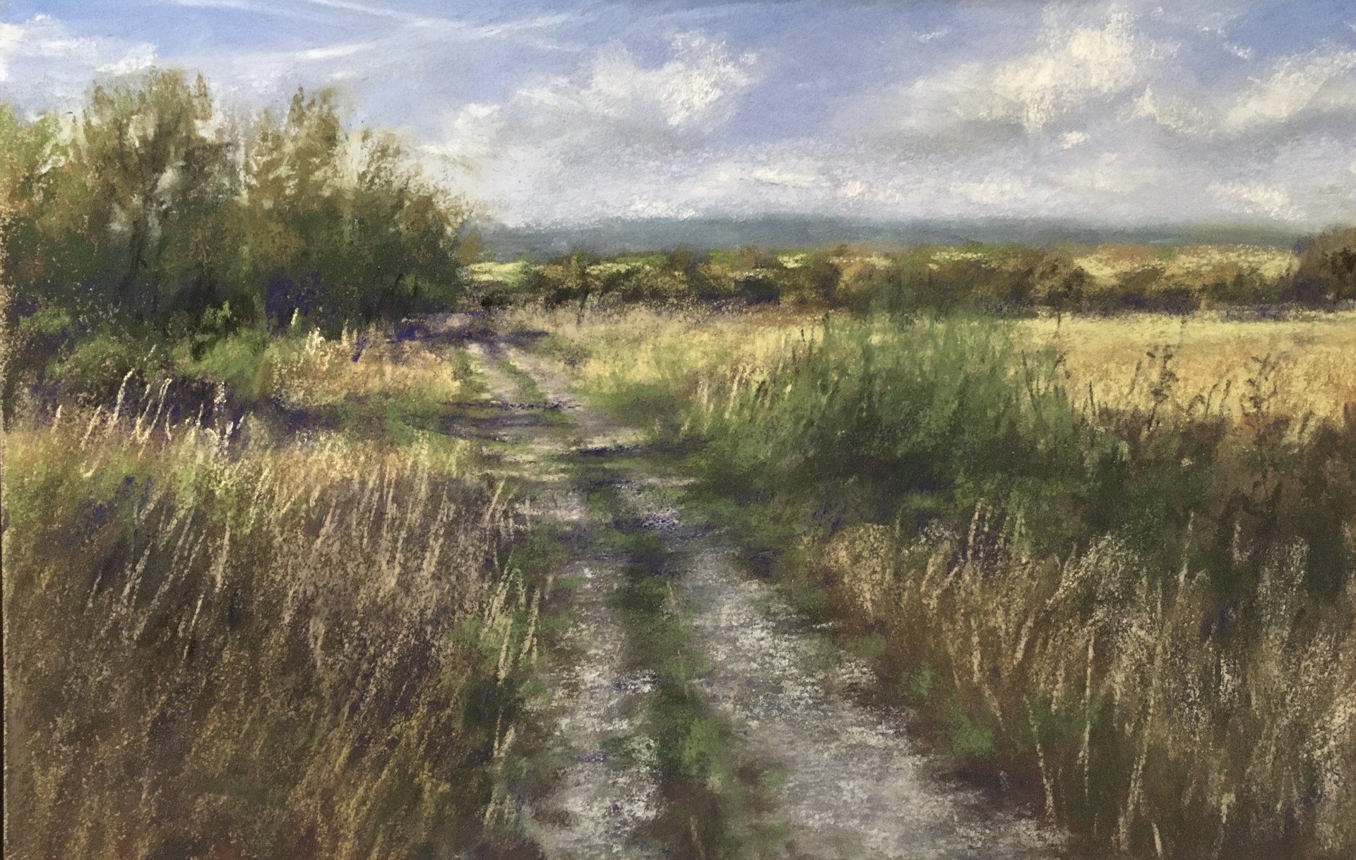 Durch die sommerlichen Felder - Pastell, 20x30cm (2022) Durch die sommerlichen Felder - Pastell, 20x30cm (2022)