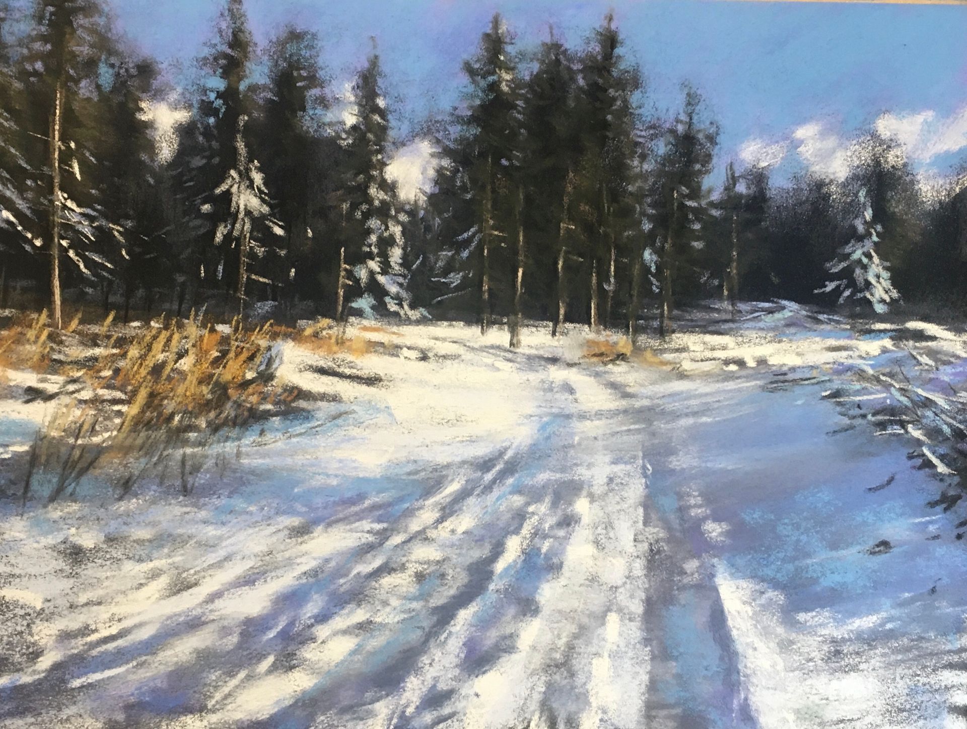 Spuren im Harz - Pastell, 30x40cm (2024) Spuren im Harz - Pastell, 30x40cm (2024)