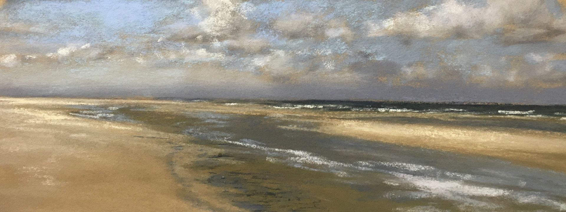 Am Wattenmeer I - Pastell, 15x40cm (2025) Am Wattenmeer I - Pastell, 15x40cm (2025)
