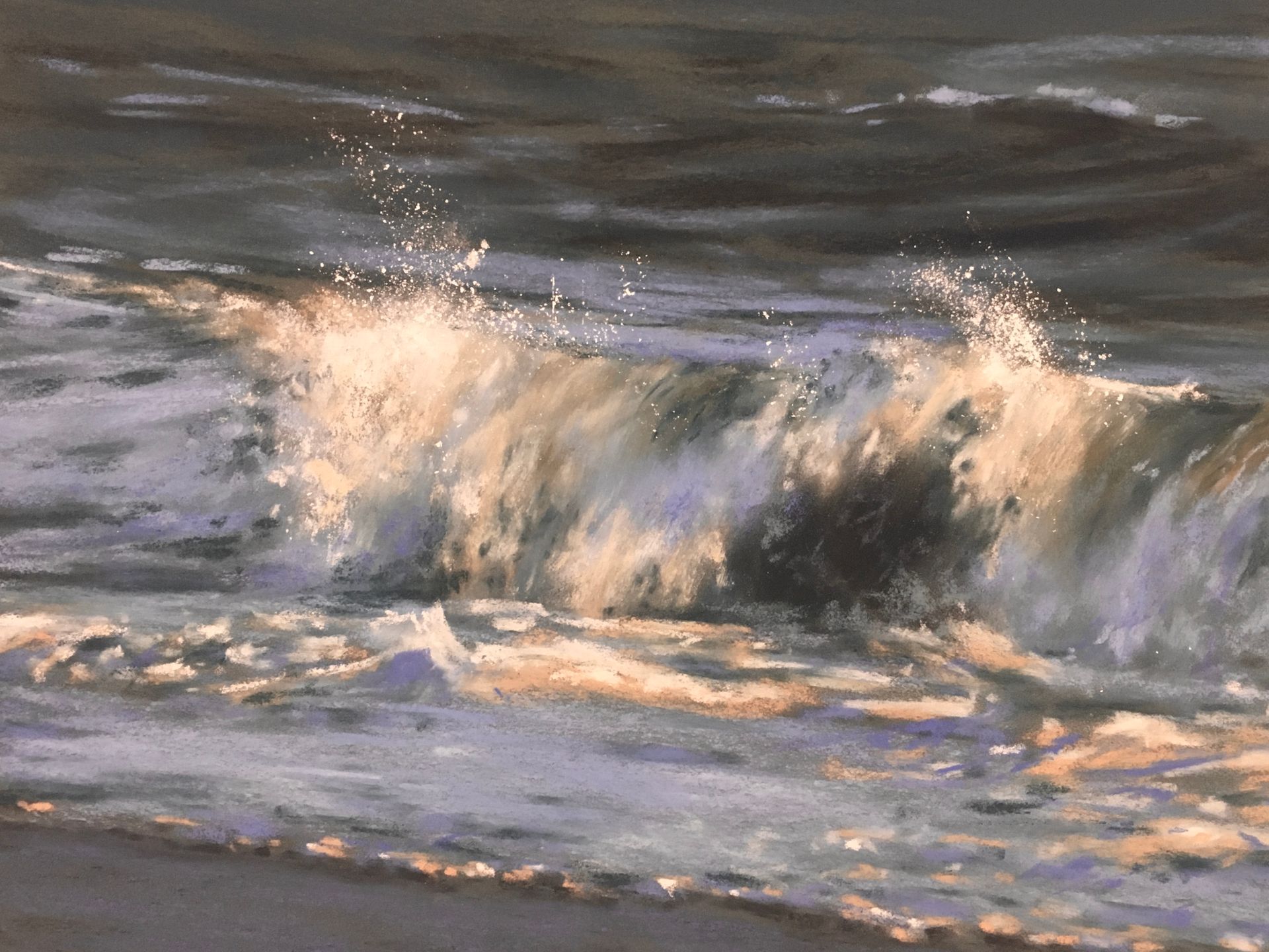 Gischt - Pastell, 30x40cm (2024) Gischt - Pastell, 30x40cm (2024)