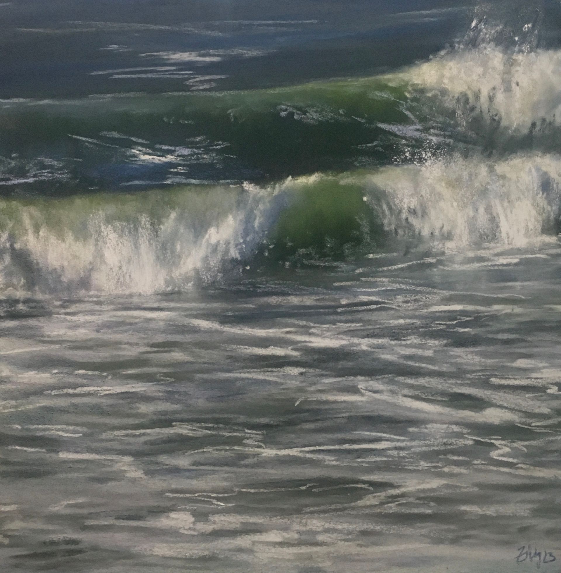 Sylter Wellen - Pastell, 40x40cm (2023) Sylter Wellen - Pastell, 40x40cm (2023)