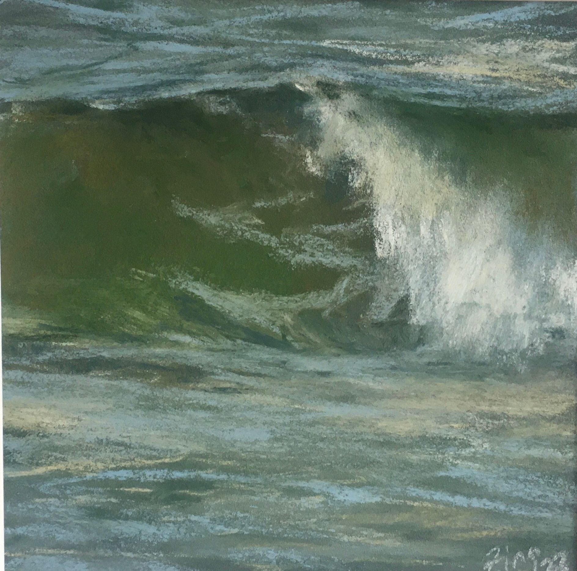 Wellendetail Ostsee - Pleinair Pastellskizze, 15x15cm (2023) Wellendetail Ostsee - Pleinair Pastellskizze, 15x15cm (2023)