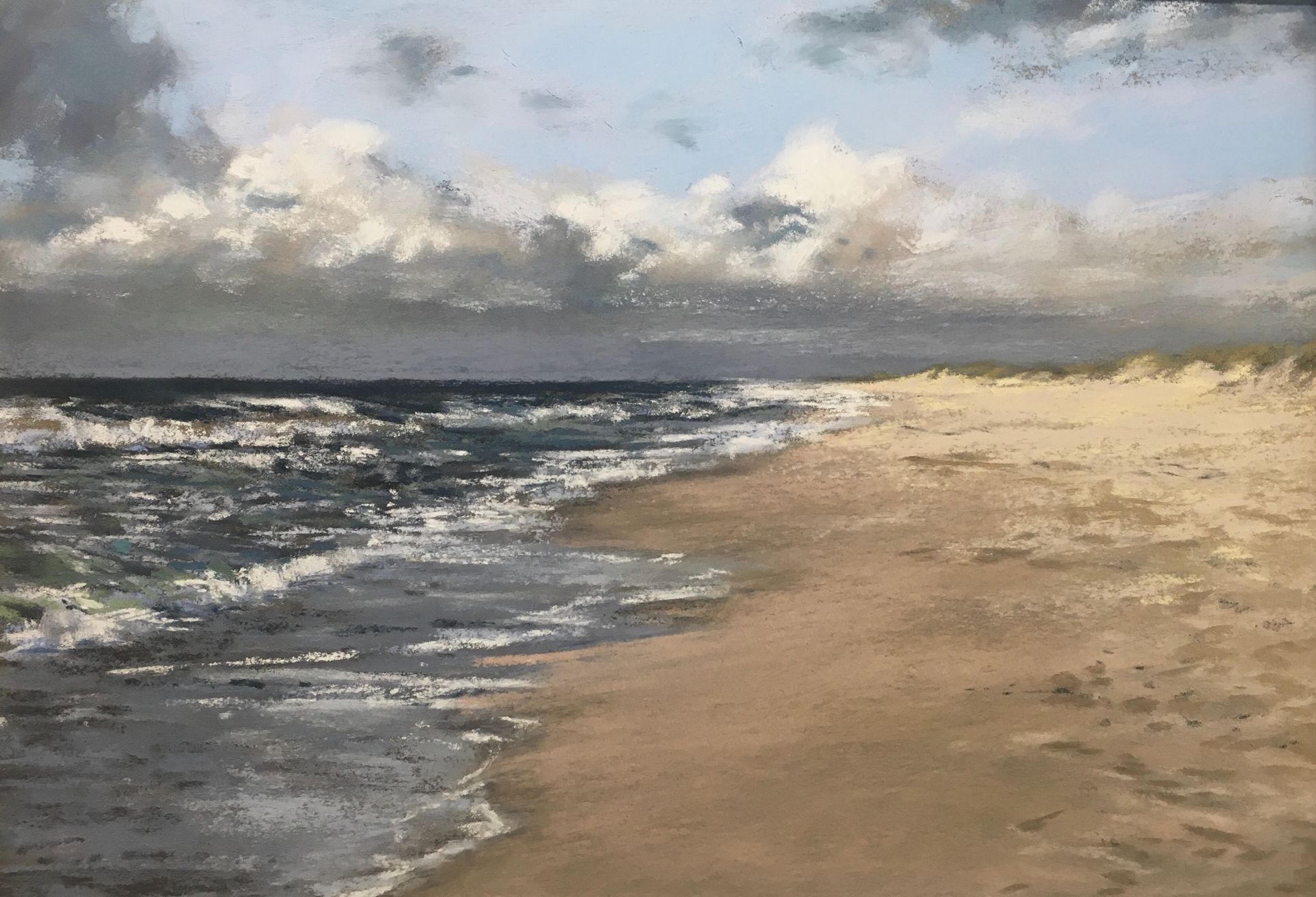 Weststrand auf Sylt - Pastell, 30x40cm (2024) Weststrand auf Sylt - Pastell, 30x40cm (2024)