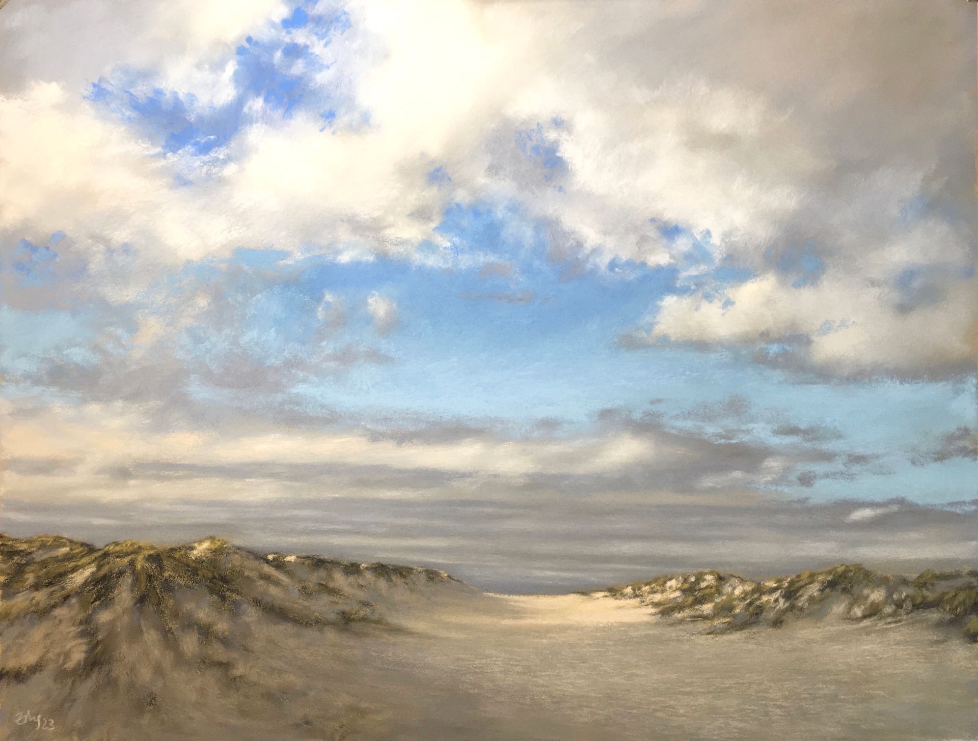 Where the wind comes from, where the wind goes - Pastell, 50x65cm (2023) Where the wind comes from, where the wind goes - Pastell, 50x65cm (2023)