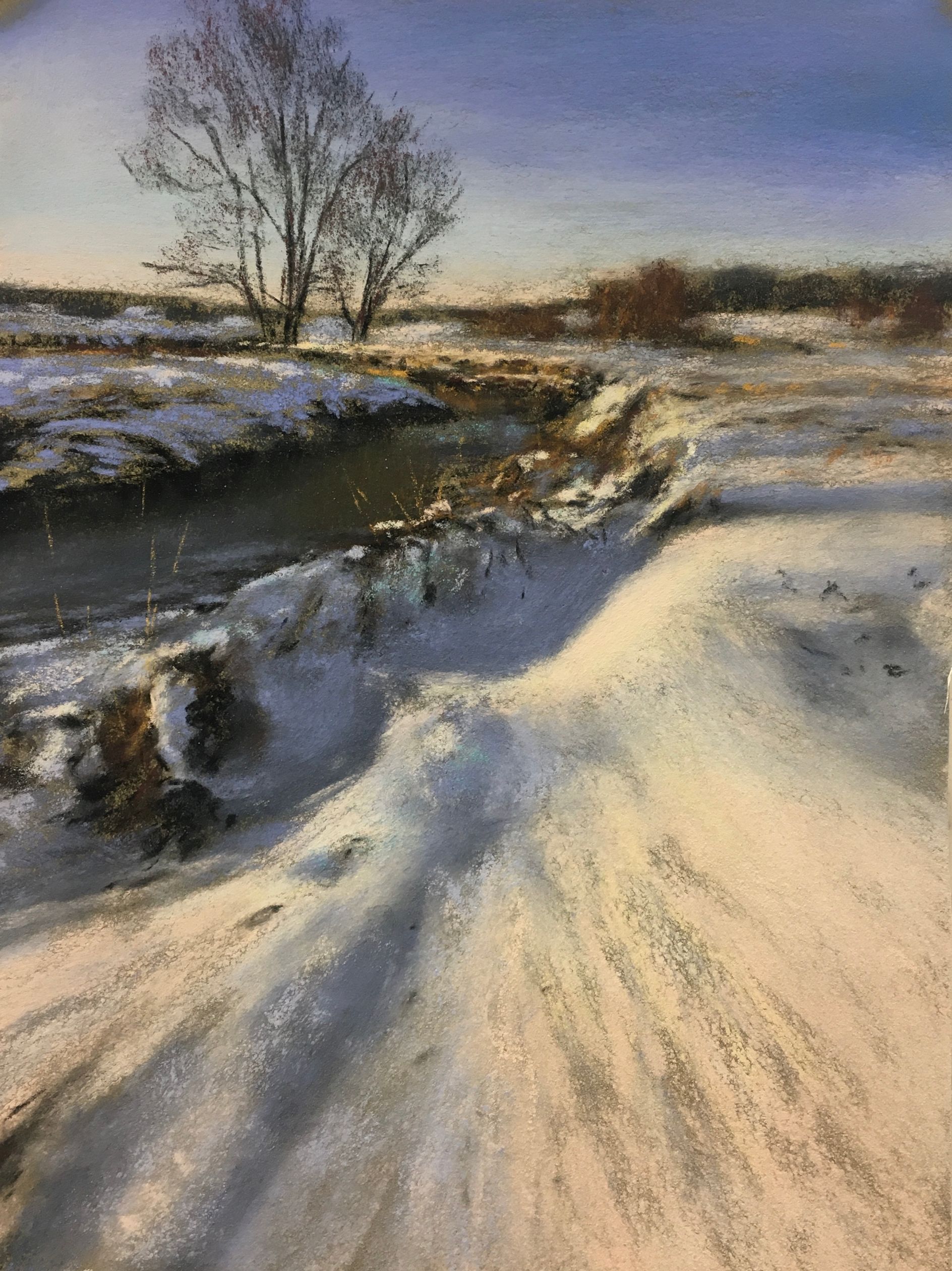 Schnee - Pastell, 40x30cm (2025) Schnee - Pastell, 40x30cm (2025)