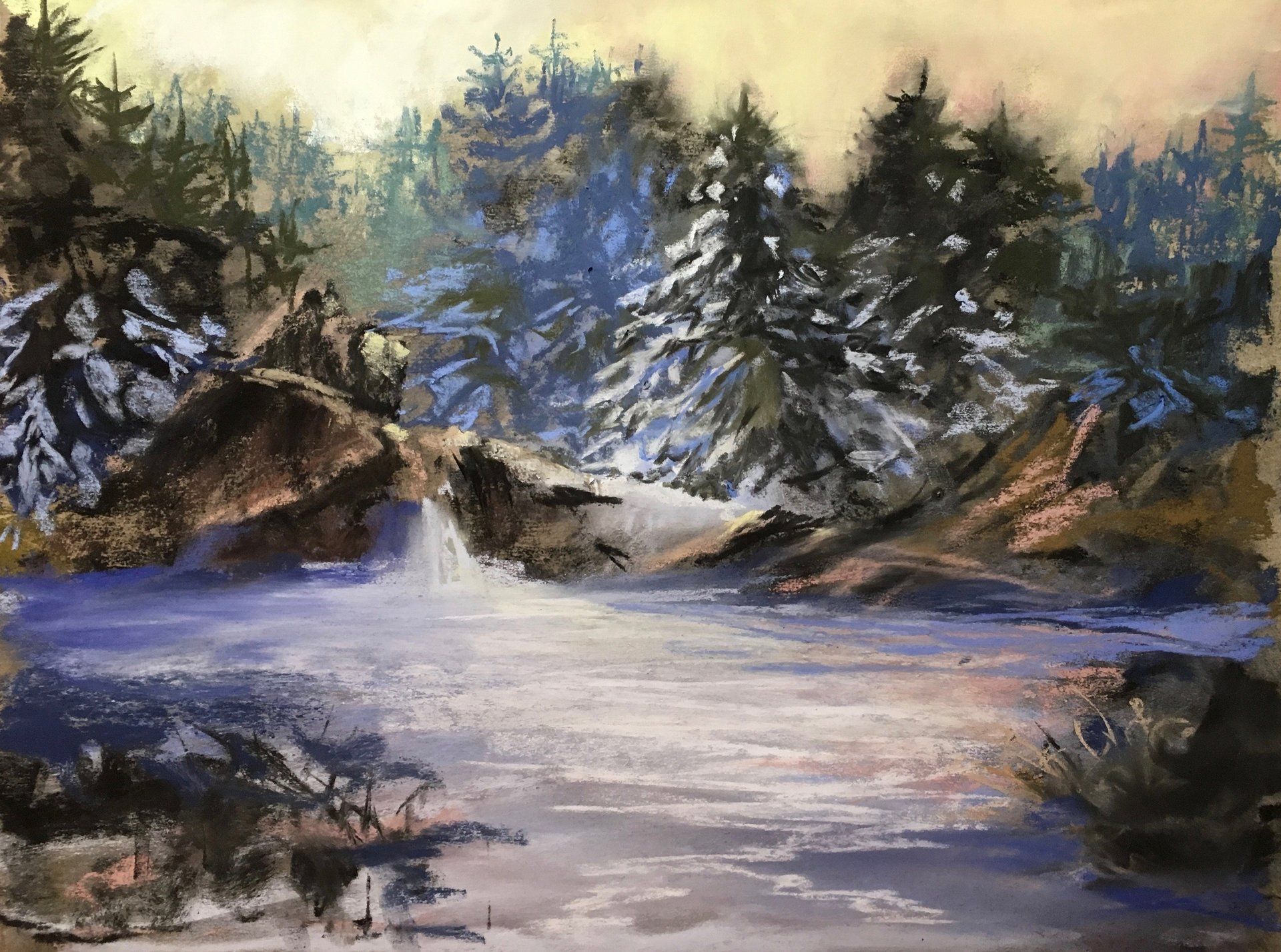 Winter Fantasy - Pastell, 2017 (30x40cm) Winter Fantasy - Pastell, 2017 (30x40cm)