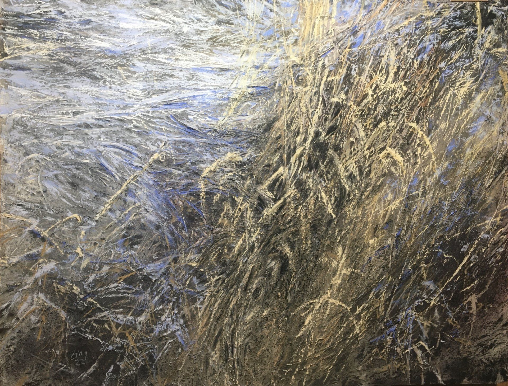 Wir tanzen nicht mehr - Pastell, 50x60cm (2022) Wir tanzen nicht mehr - Pastell, 50x60cm (2022)