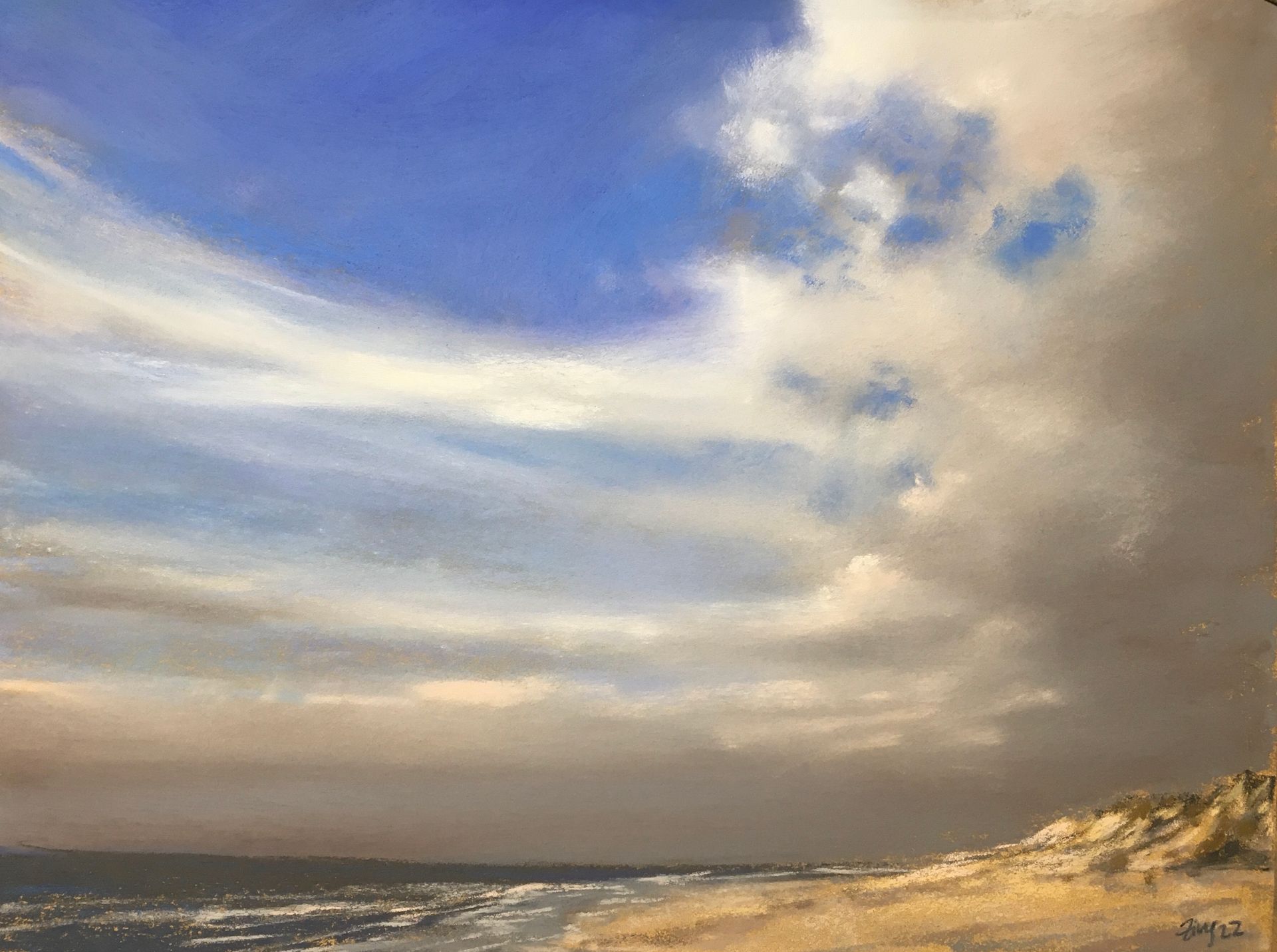 Wolkenschauspiel - Pastell, 30x40cm (2023) Wolkenschauspiel - Pastell, 30x40cm (2023)