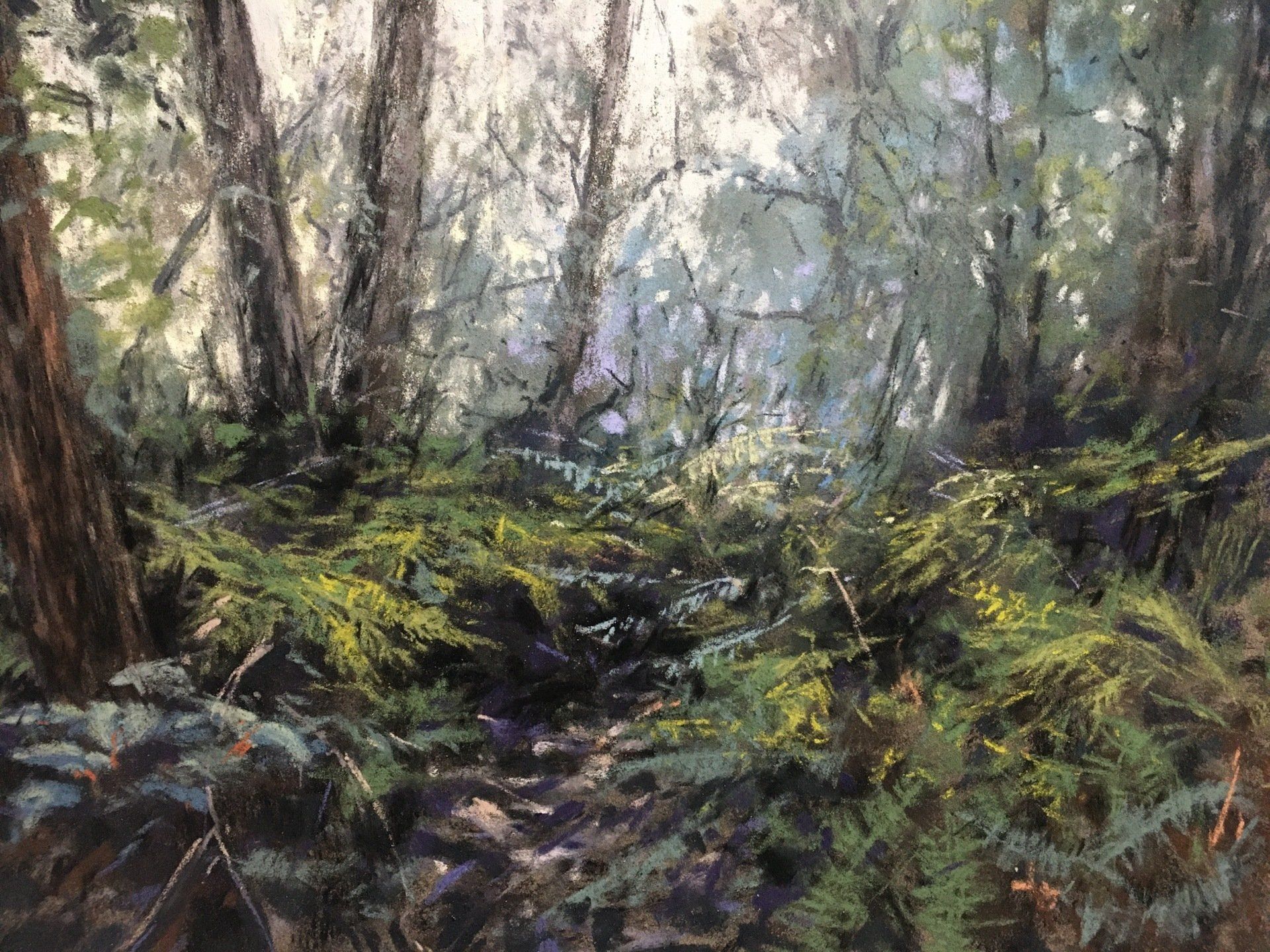 Songs from the Wood - Pastell, 25x32cm (2022) - verkauft/sold Songs from the Wood - Pastell, 25x32cm (2022) - verkauft/sold