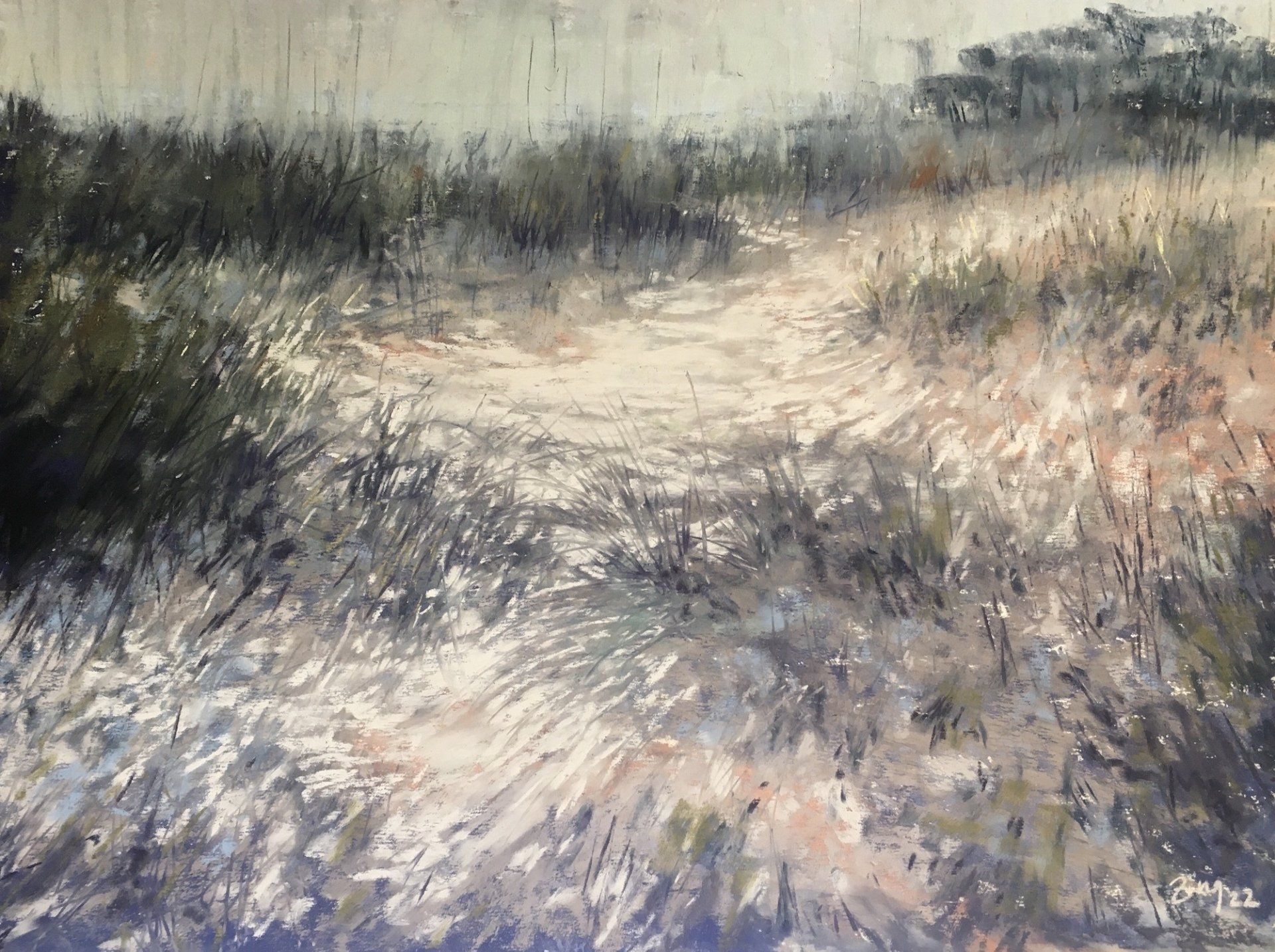 Dancing dune grasses - Pastell, 30x40cm (2021/2022) Dancing dune grasses - Pastell, 30x40cm (2021/2022)